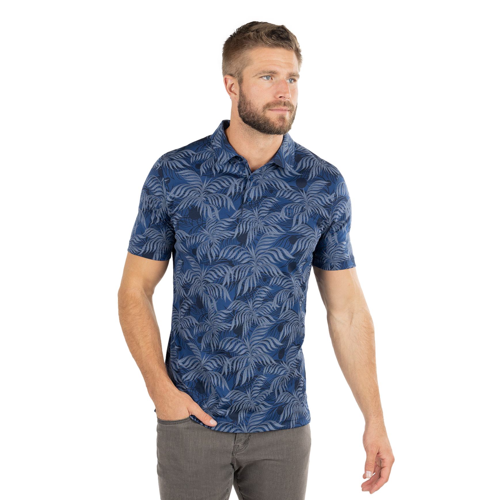 Mountain Down Men's Short Sleeve Golf Polo Shirt