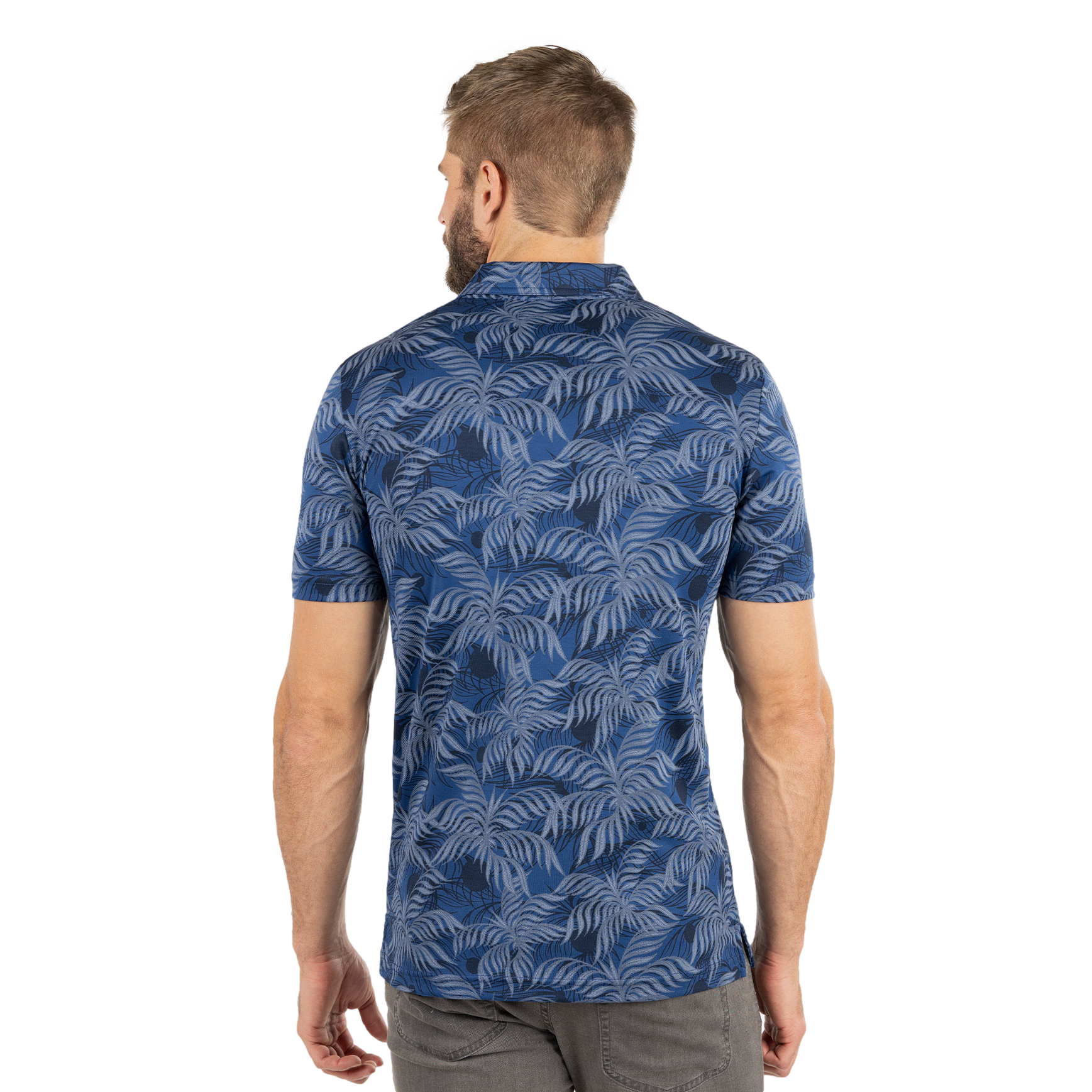 Mountain Down Men's Short Sleeve Golf Polo Shirt