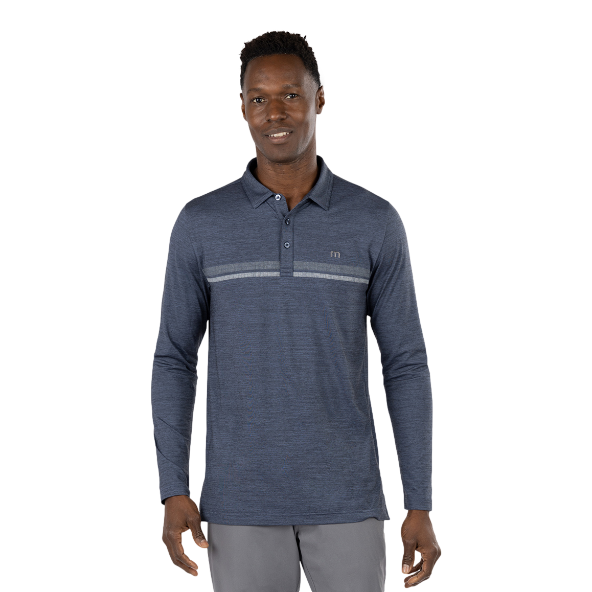 Heater 2.0 Striped Long Sleeve Polo Shirt