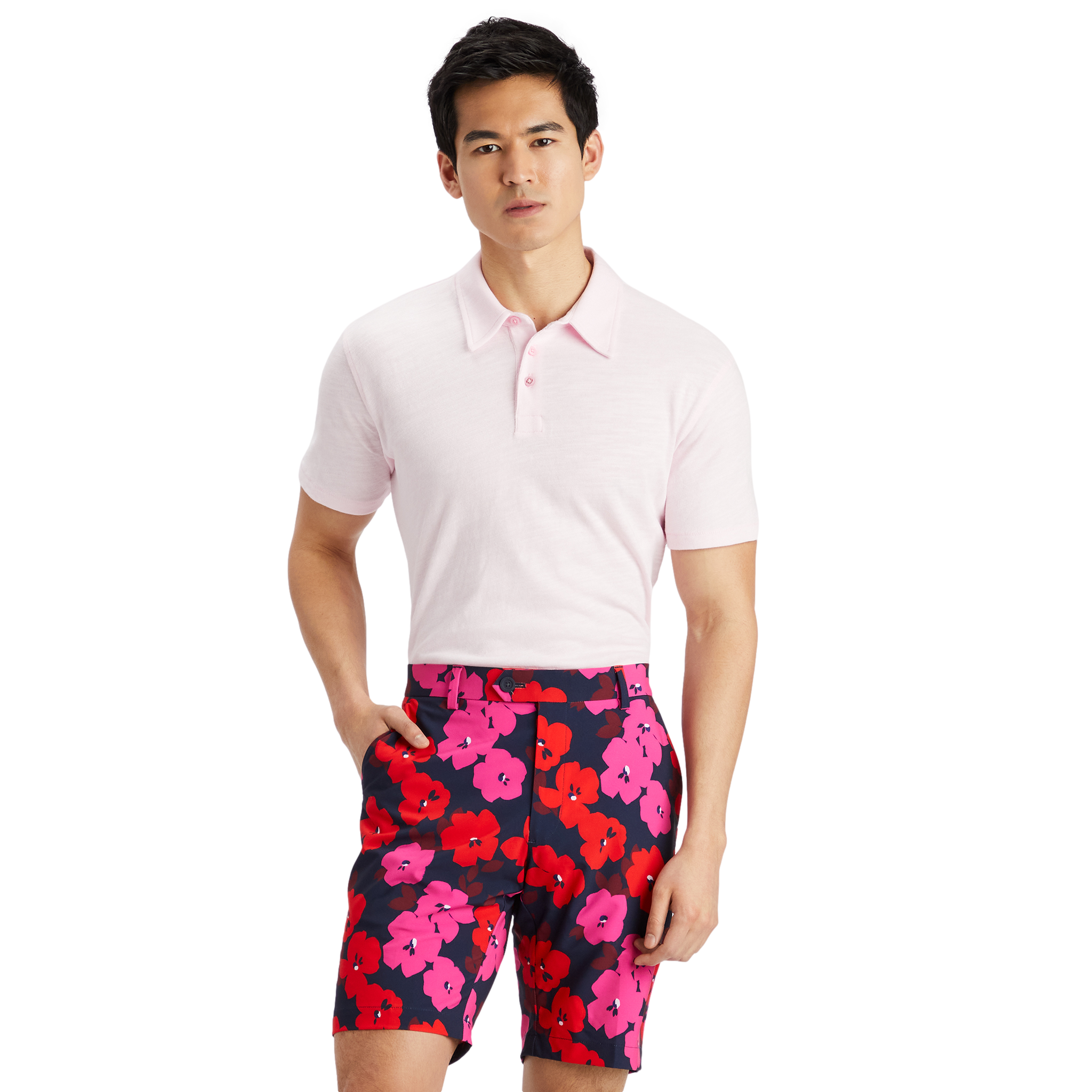 Clubhouse Cotton Slim Fit Men's Short Sleeve Golf Polo Shirt