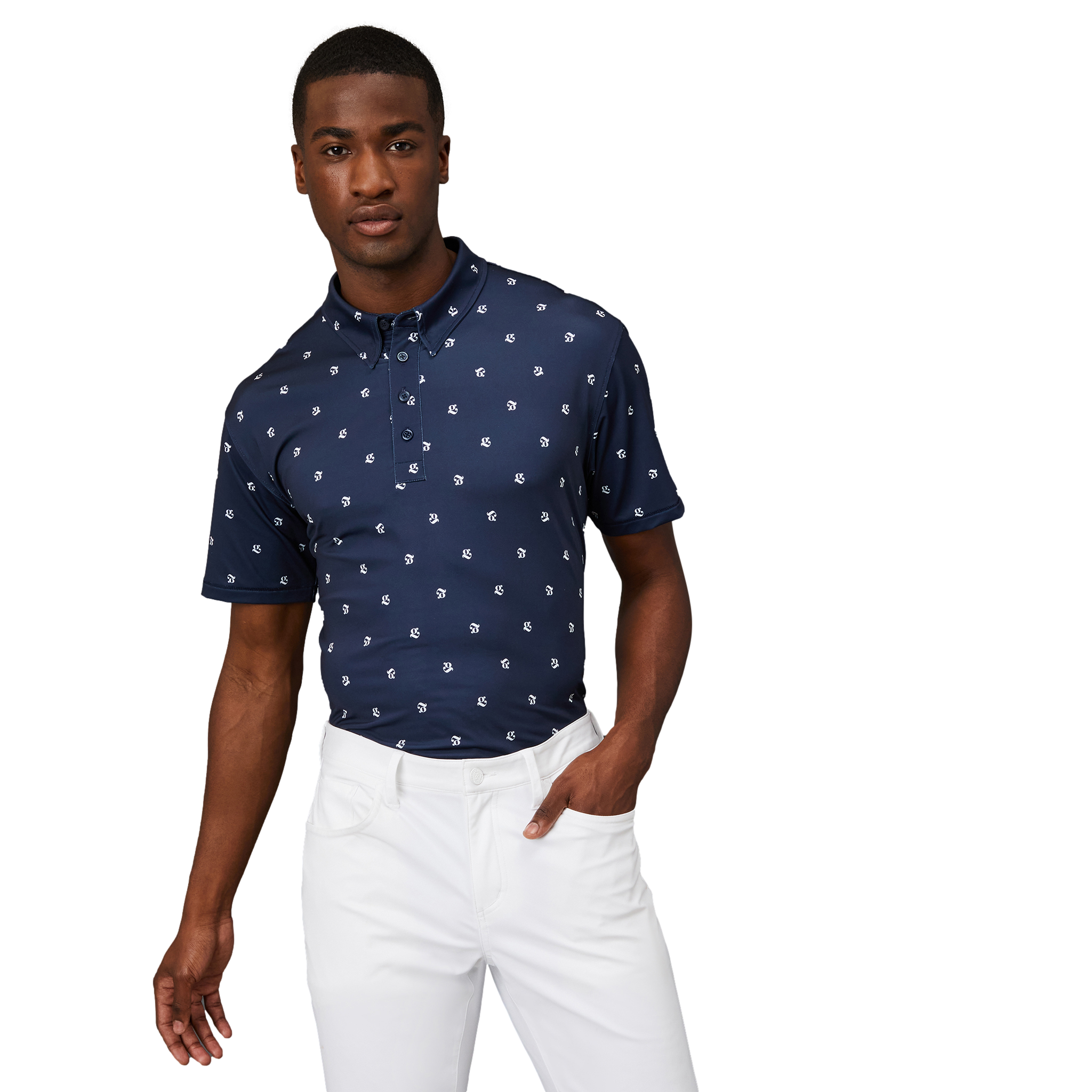 Mini G's Tech Jersey Slim Fit Men's Short Sleeve Golf Polo Shirt