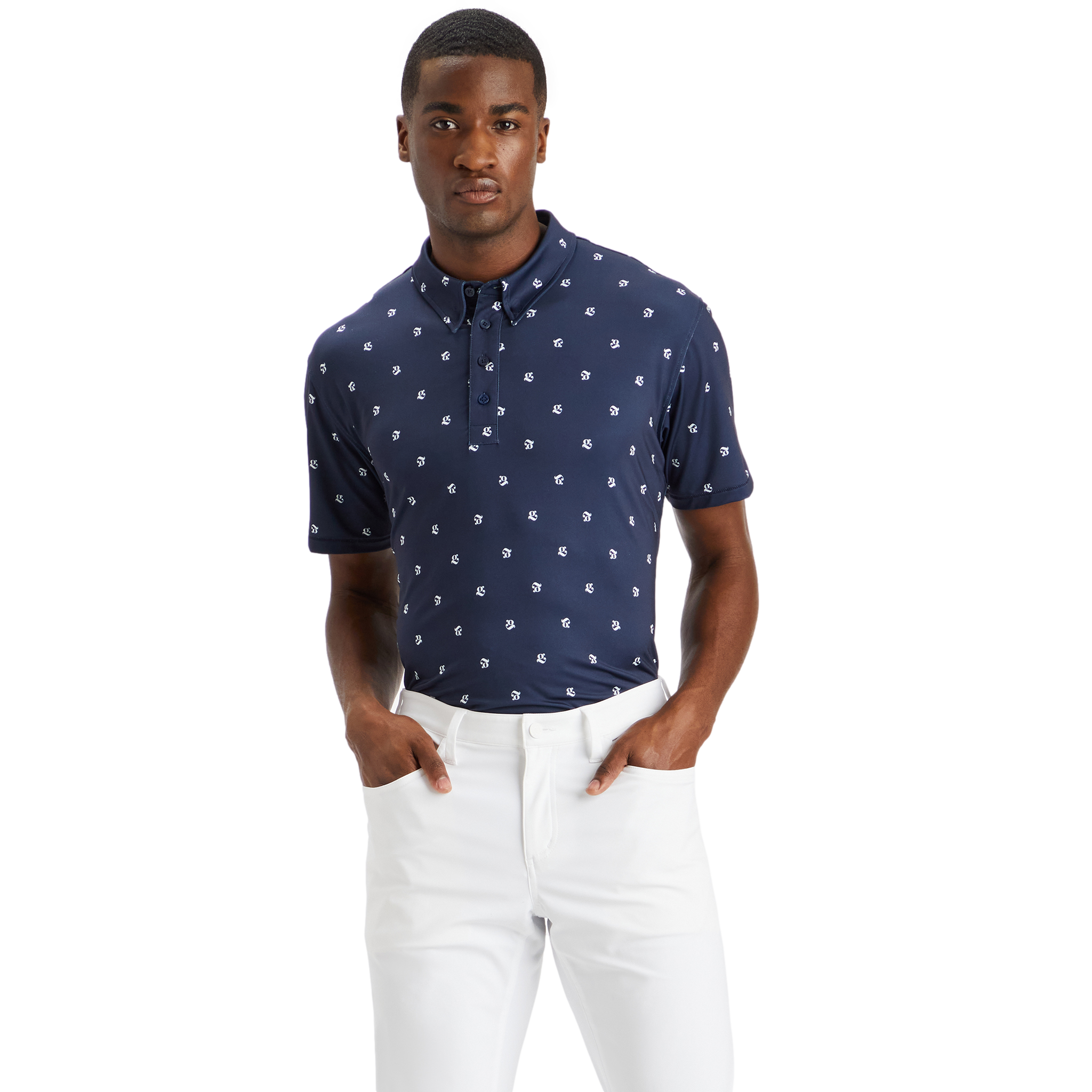 Mini G's Tech Jersey Slim Fit Men's Short Sleeve Golf Polo Shirt