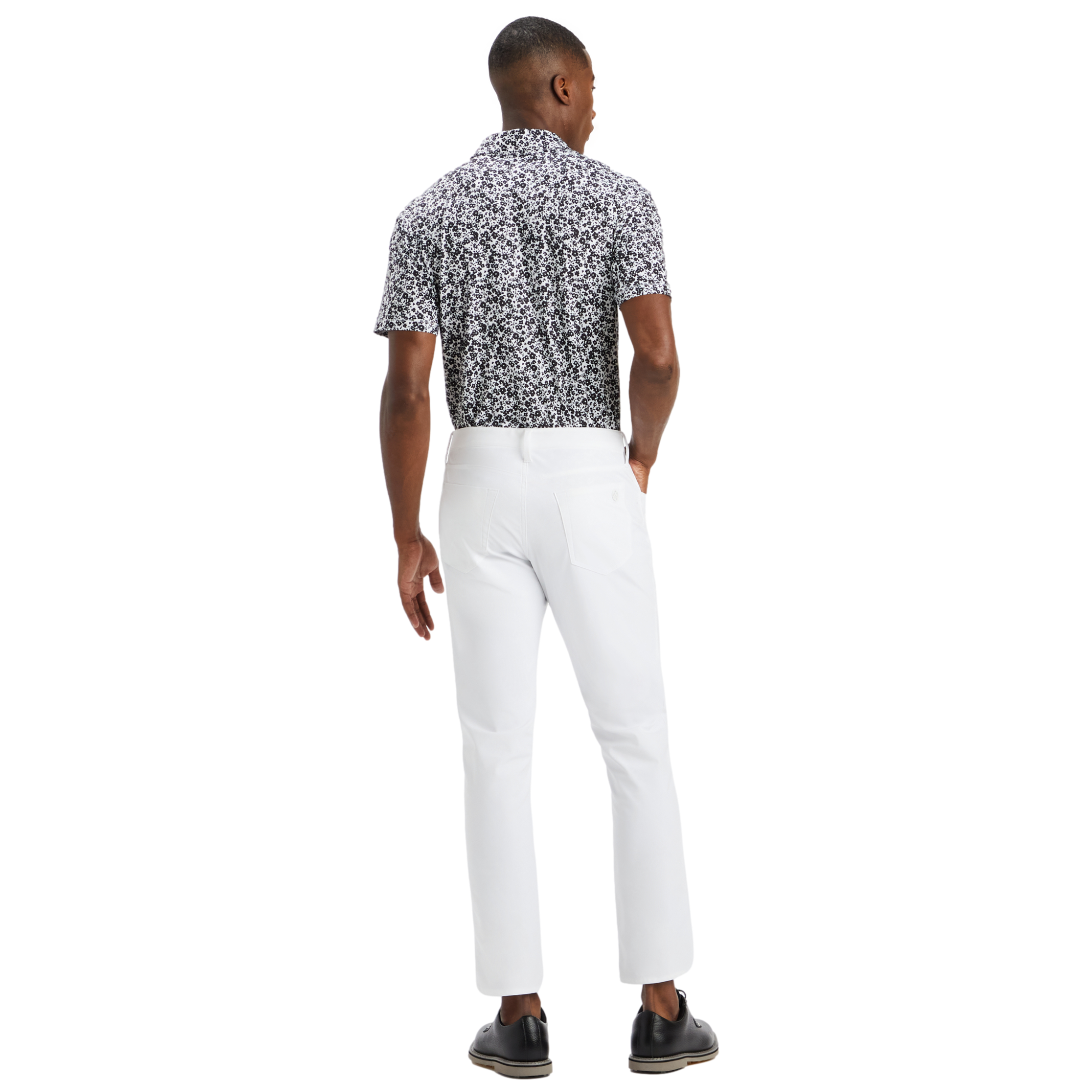 MINI FLORAL TECH JERSEY Men's Short Sleeve Golf Polo Shirt