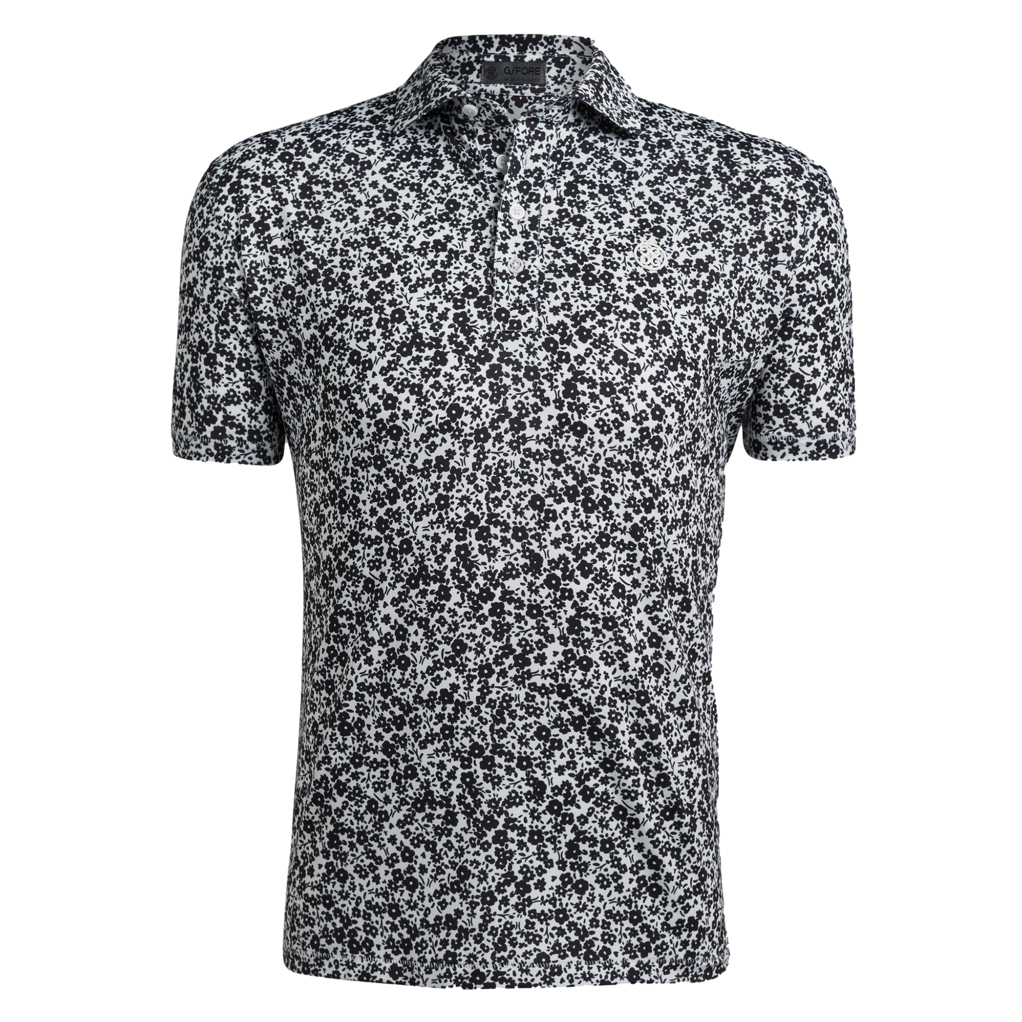 MINI FLORAL TECH JERSEY Men's Short Sleeve Golf Polo Shirt