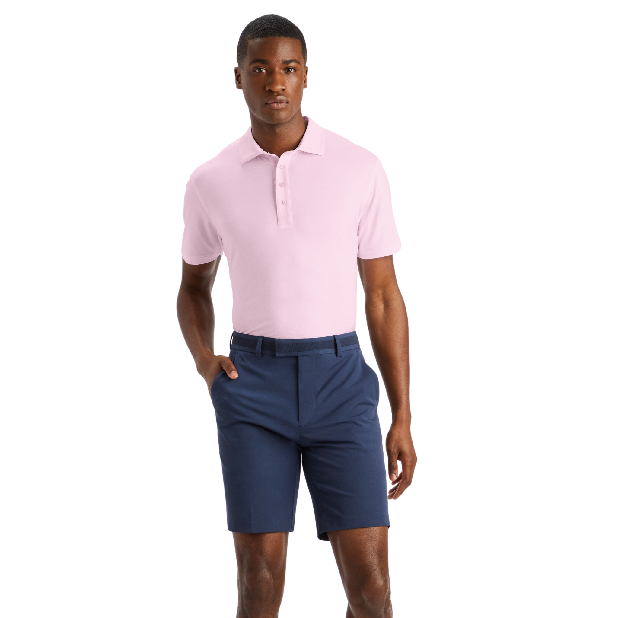 Abstract Spiral Tech Jersey Slim Fit Men's Short Sleeve Golf Polo Shirt