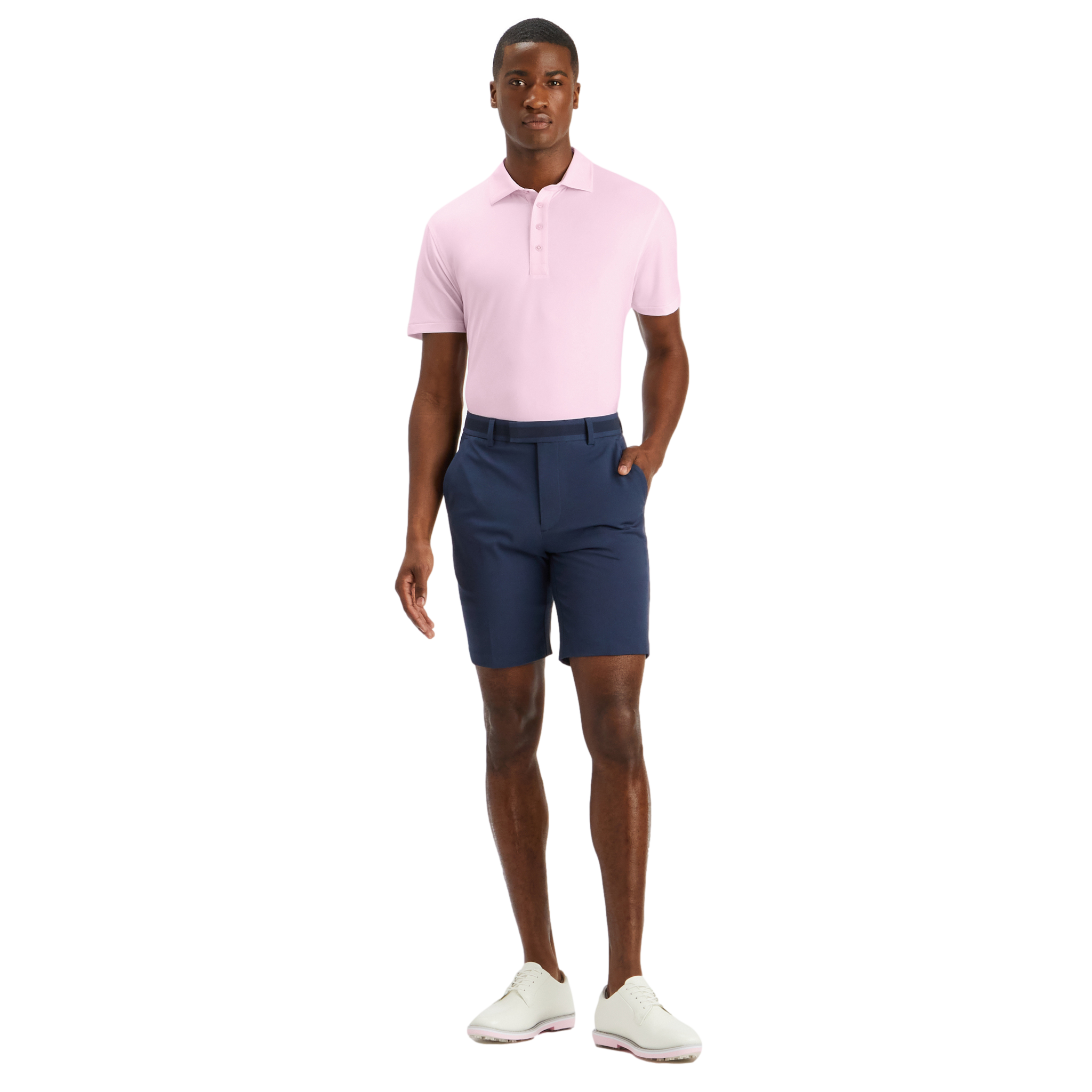 Abstract Spiral Tech Jersey Slim Fit Men's Short Sleeve Golf Polo Shirt