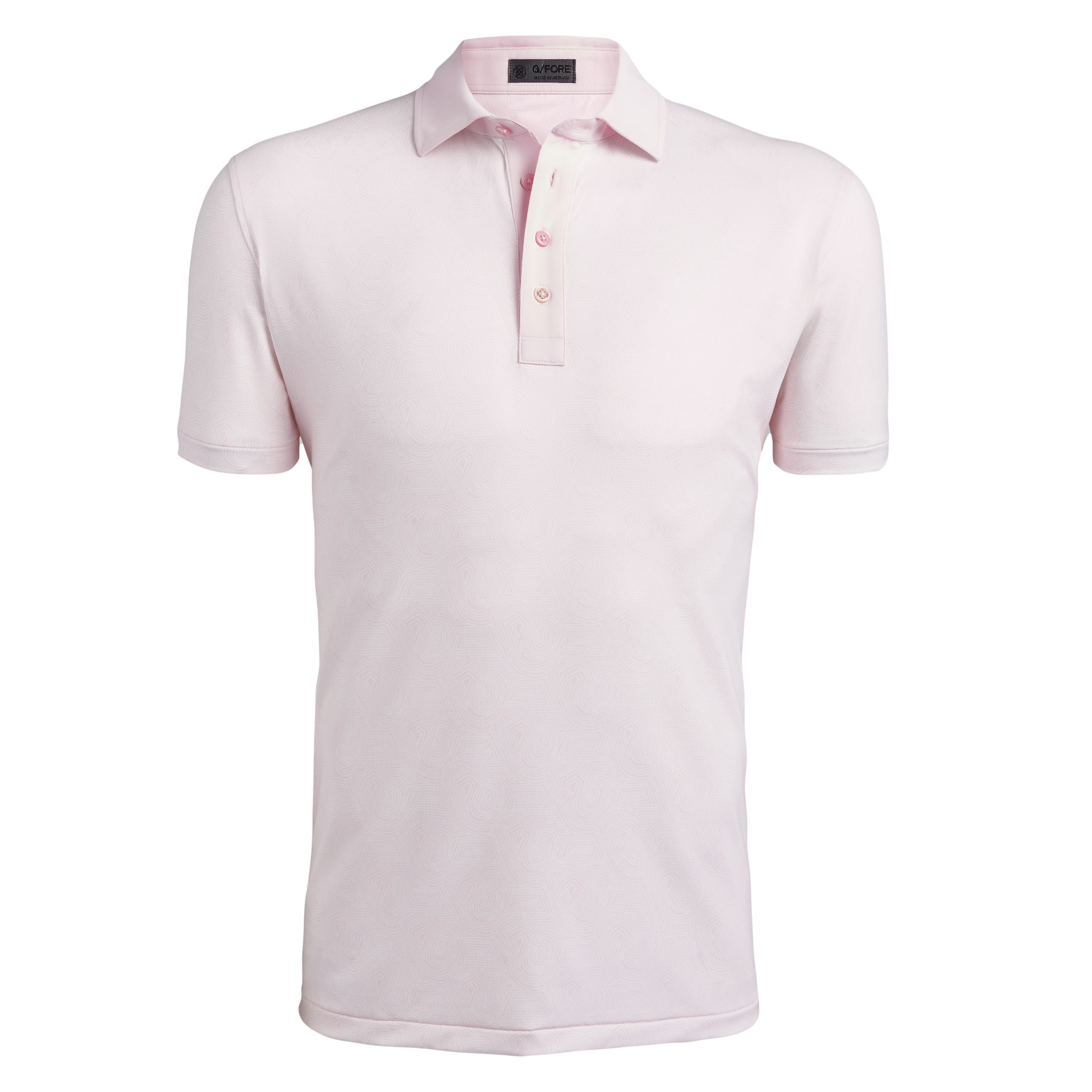 Abstract Spiral Tech Jersey Slim Fit Men's Short Sleeve Golf Polo Shirt