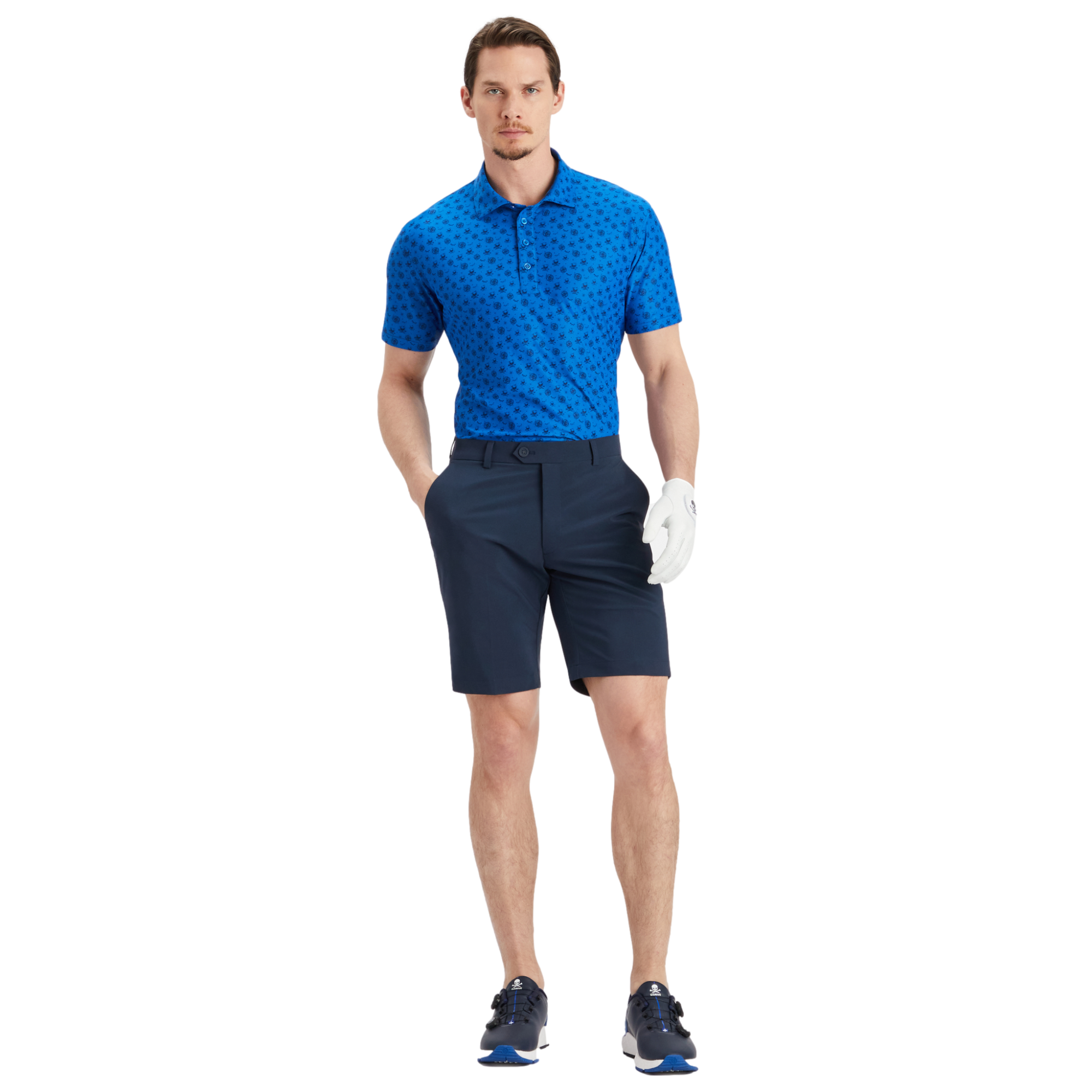 SKETCH TECH PIQU&Eacute; Men's Short Sleeve Golf Polo Shirt