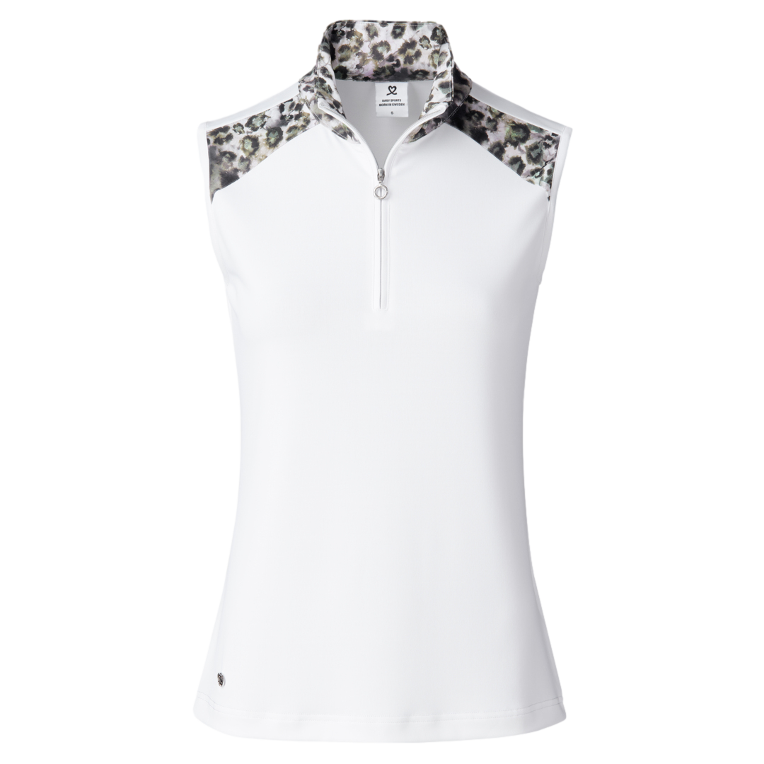 Ash Animal Print Women's Sleeveless Golf Shirt