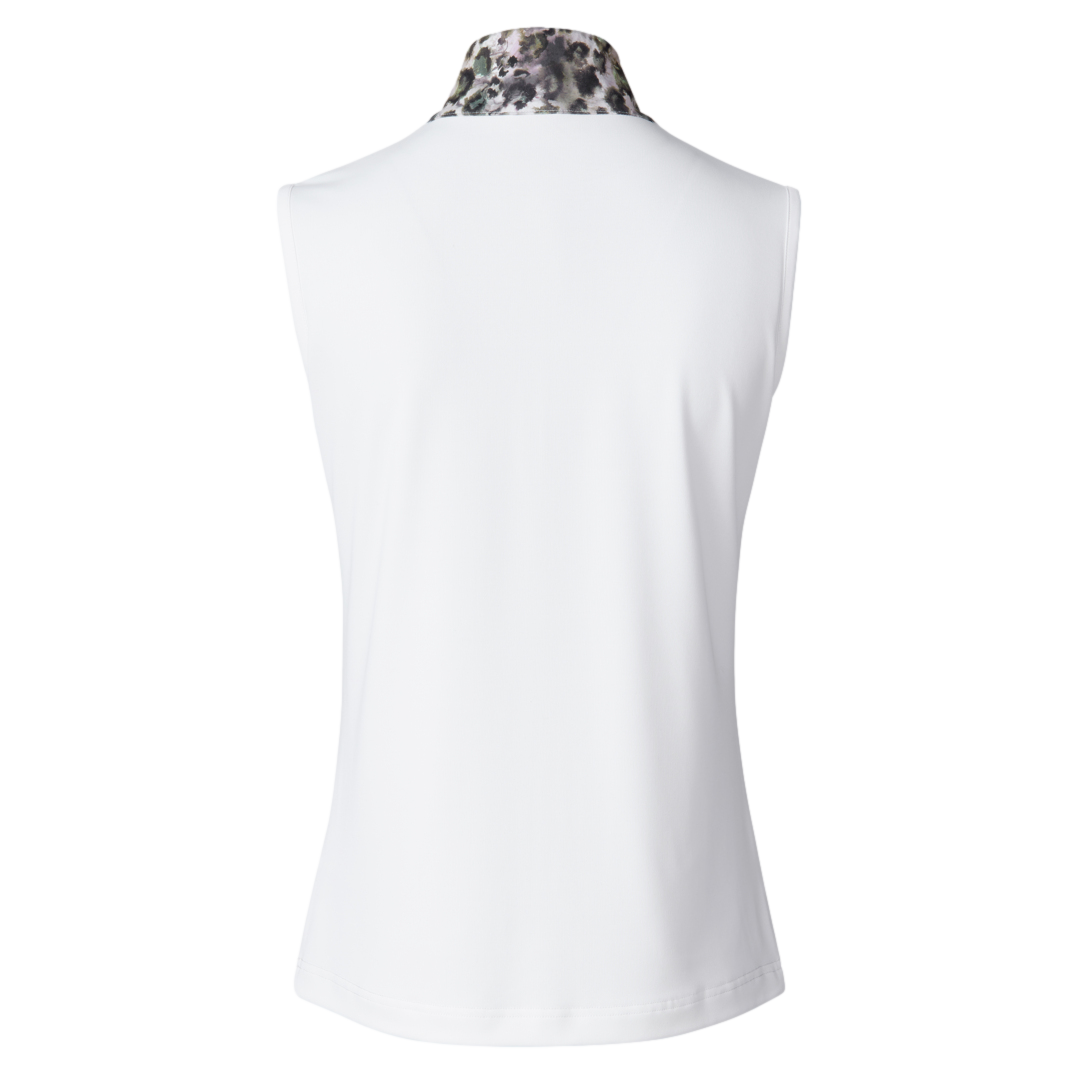 Ash Animal Print Women's Sleeveless Golf Shirt