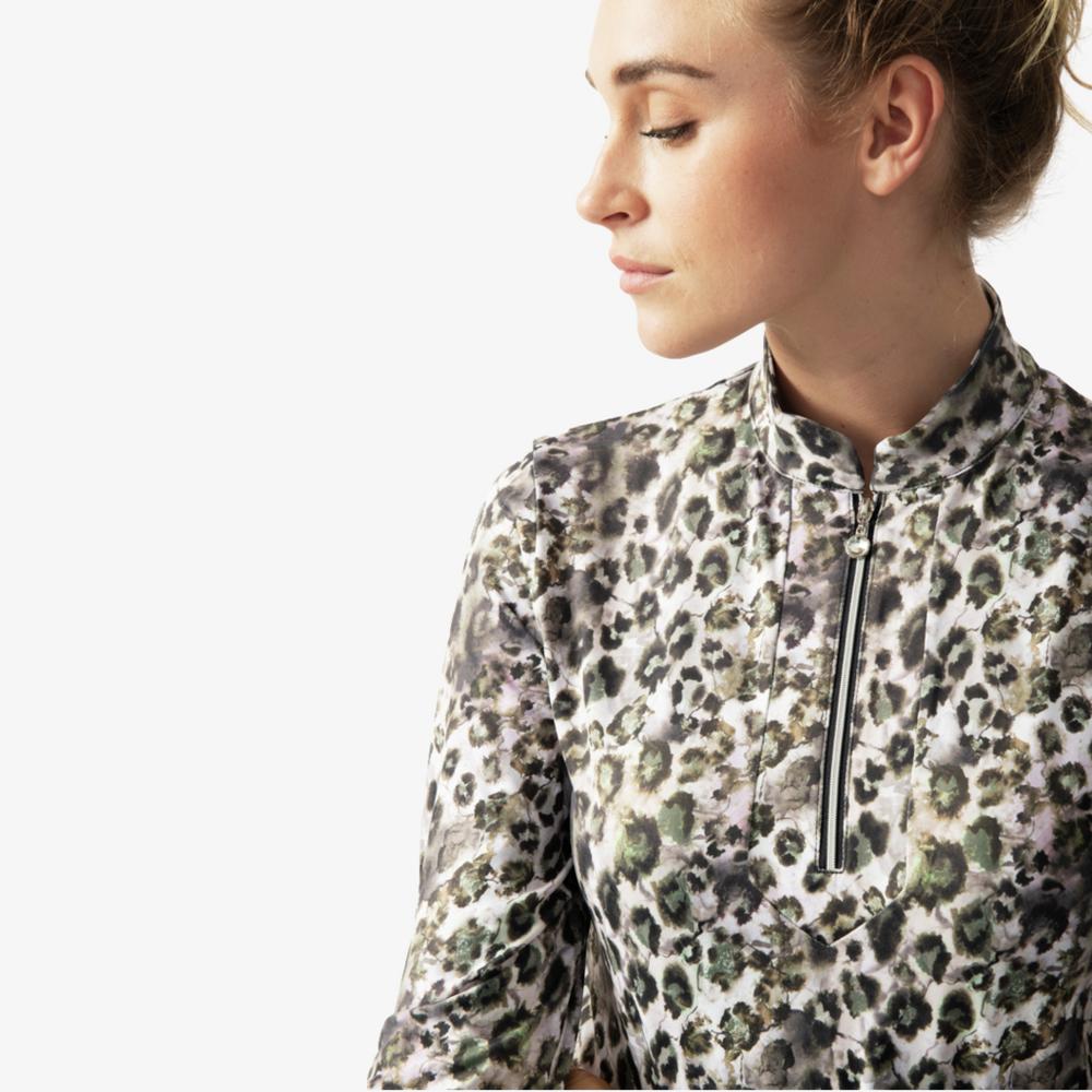 Wild Nature Collection: Arielle Animal Print Quarter Zip Pull Over