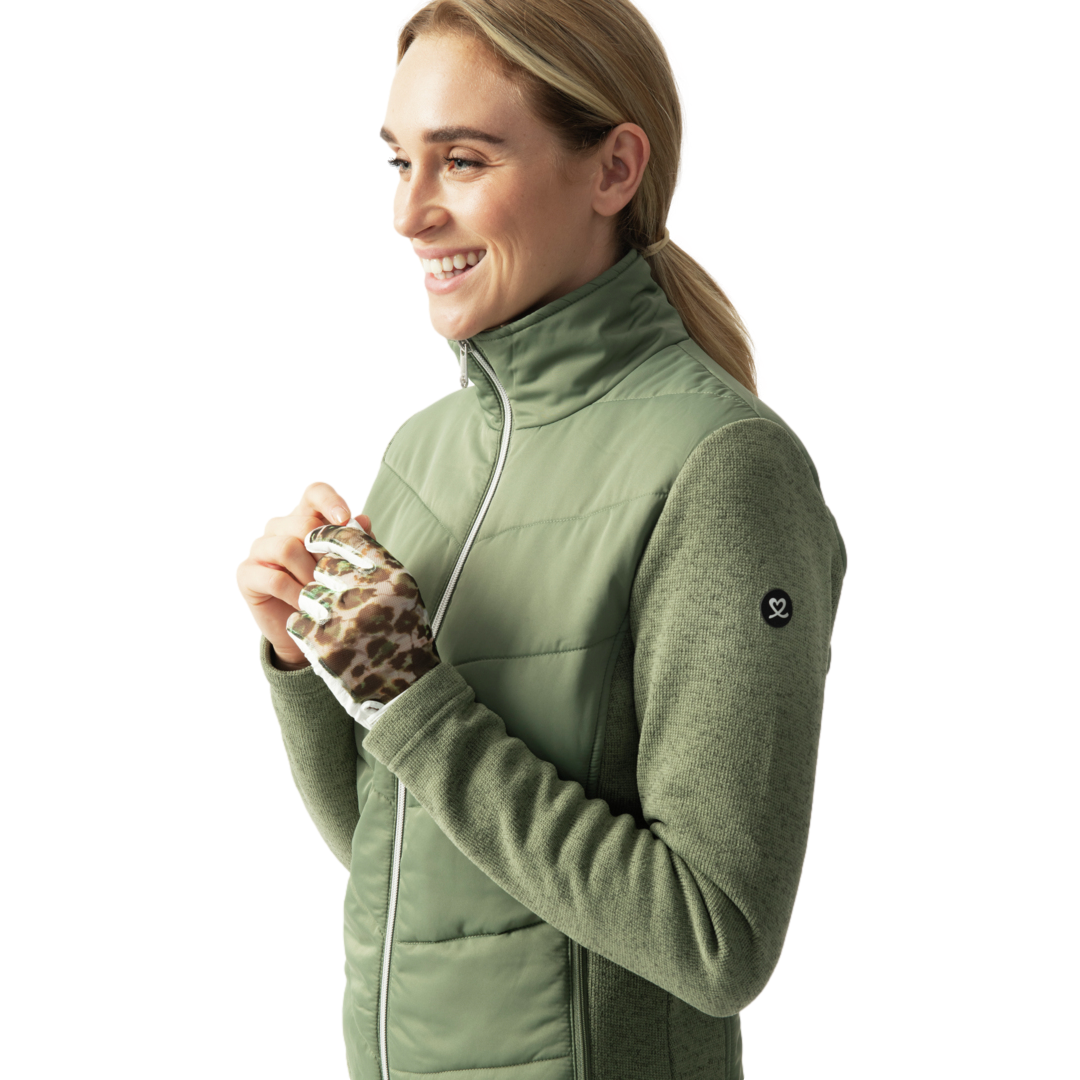 Wild Nature Collection: Karat Melange Fleece Full Zip Jacket