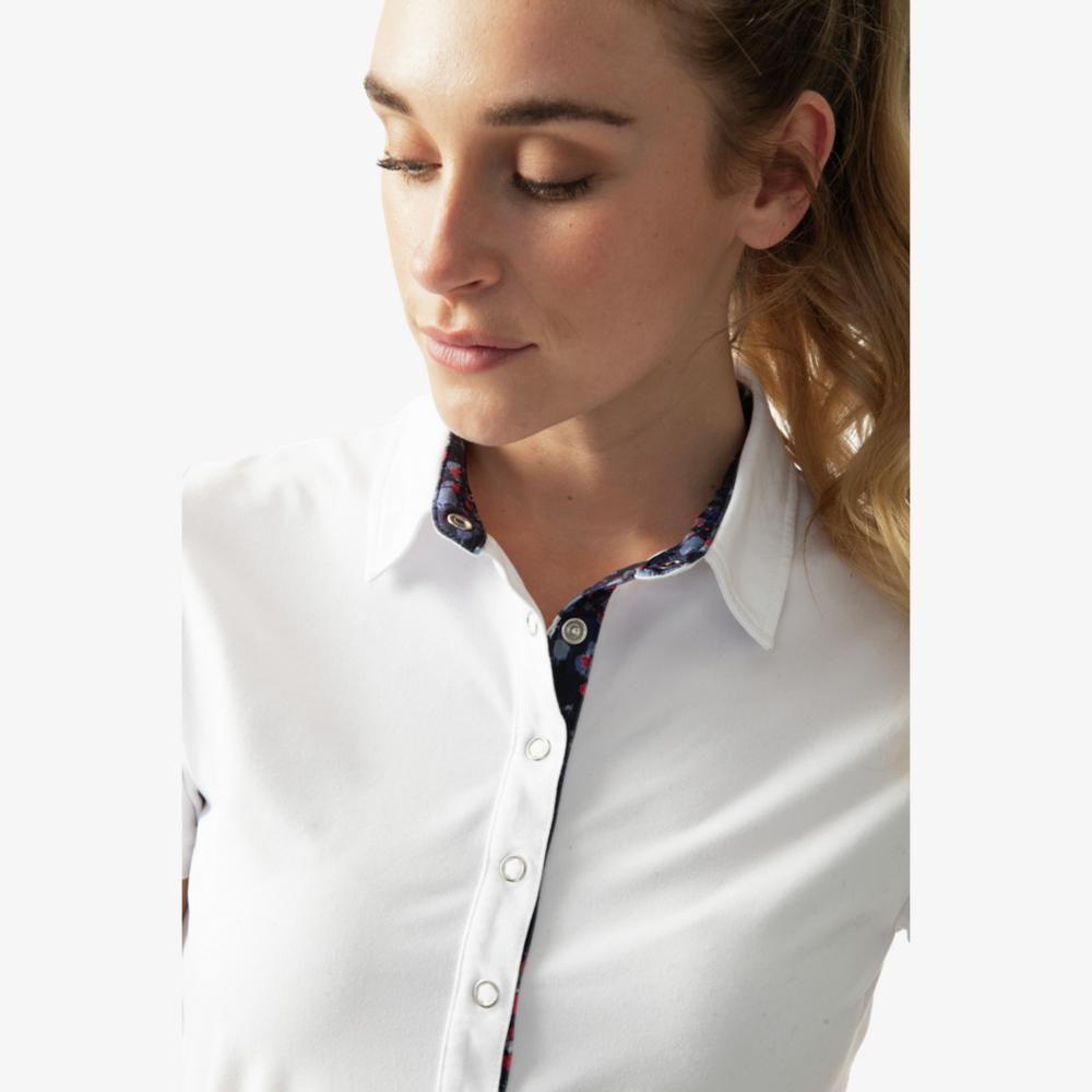 Sportif Dot Collection: Stacey Short Sleeve Polo Shirt