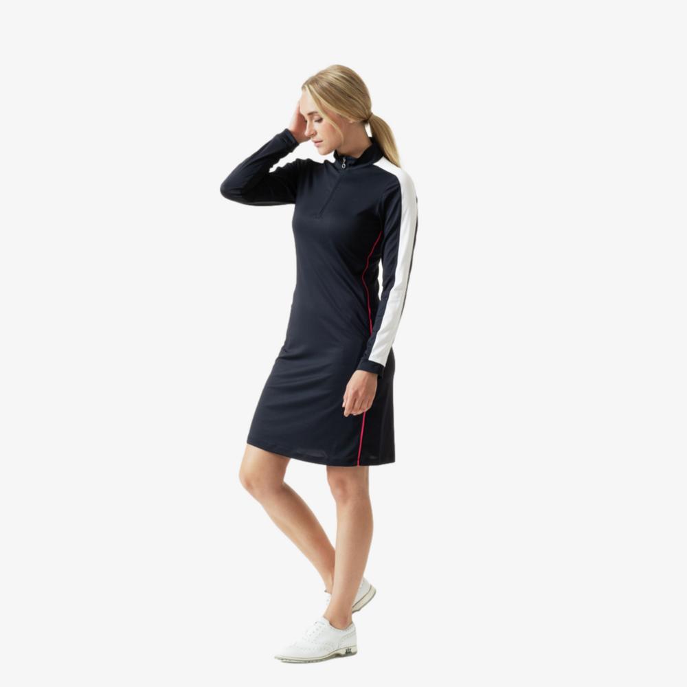 Sportif Dot Collection: Roxana Long Sleeve Golf Dress