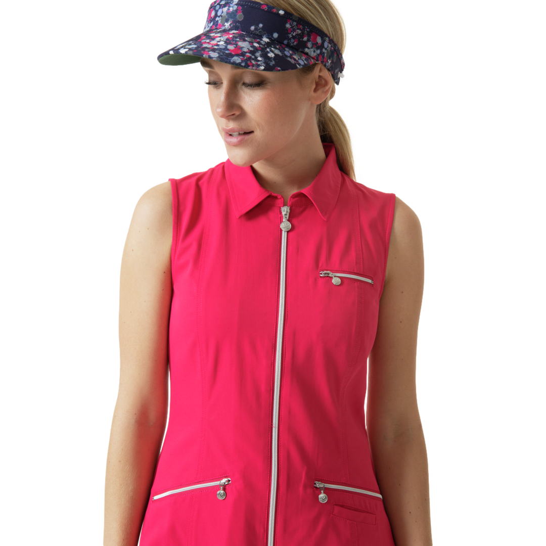 Lyric Full Zip Stretch Women's Sleeveless Golf Dress