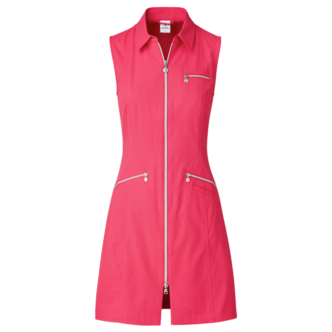 Lyric Full Zip Stretch Women's Sleeveless Golf Dress