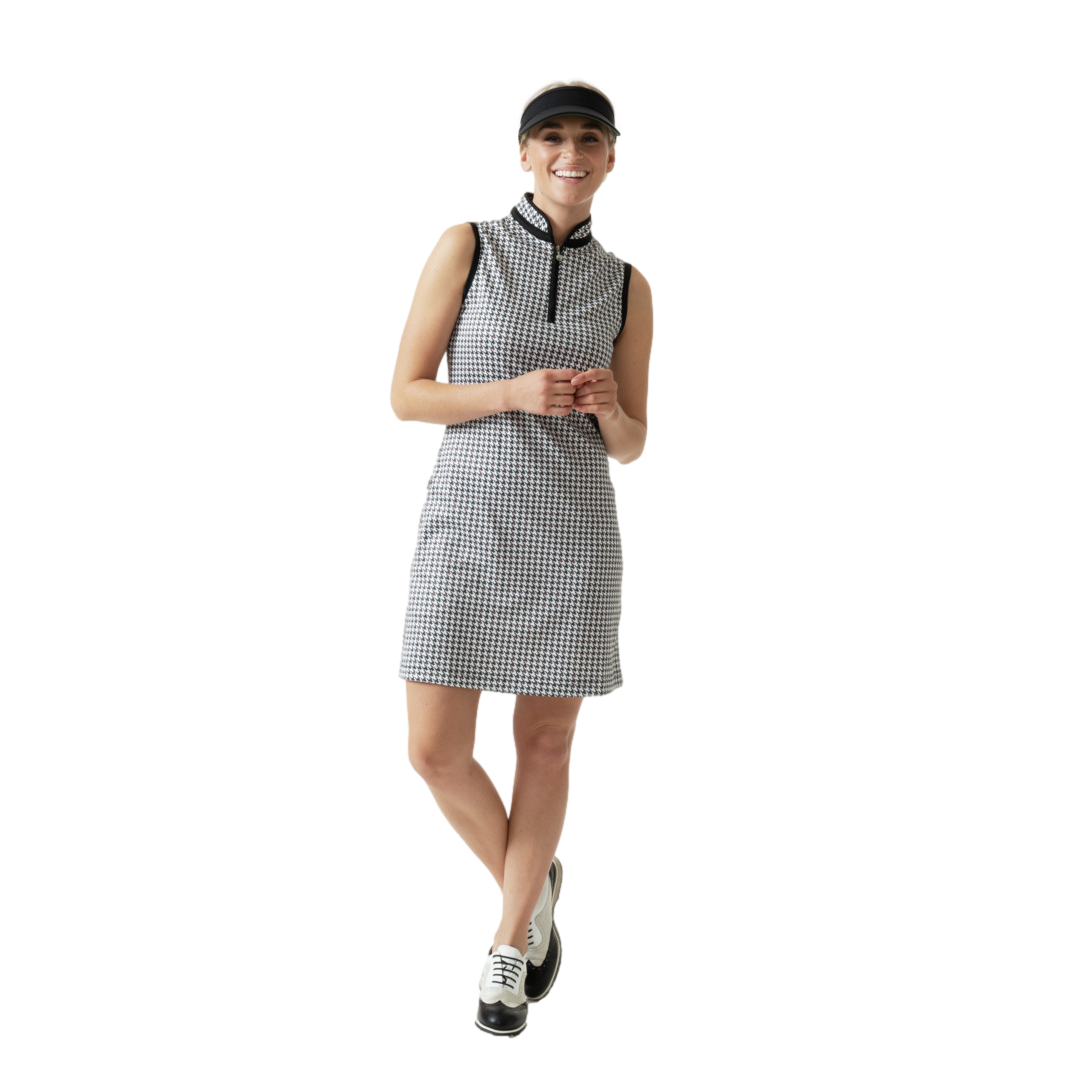 Fay Houndstooth Women's Sleeveless Golf Dress