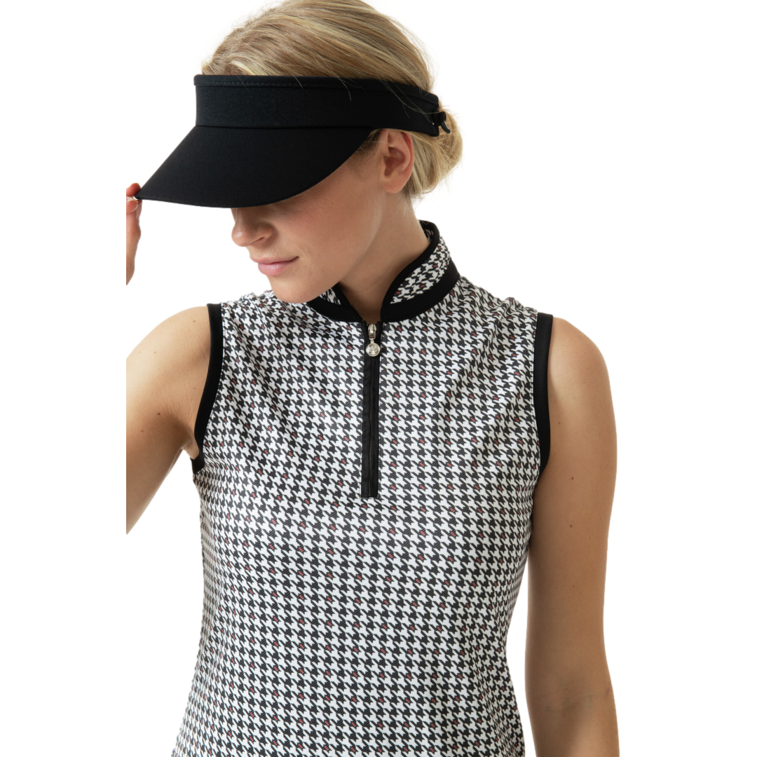 Fay Houndstooth Women's Sleeveless Golf Dress