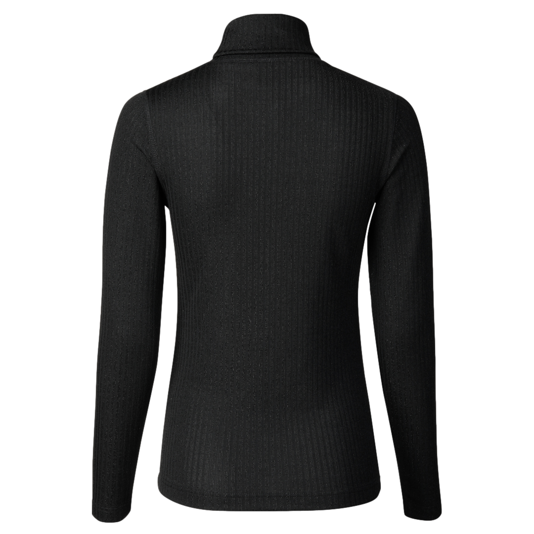Irregular Check Collection: Glimra Roll Neck Long Sleeve Top