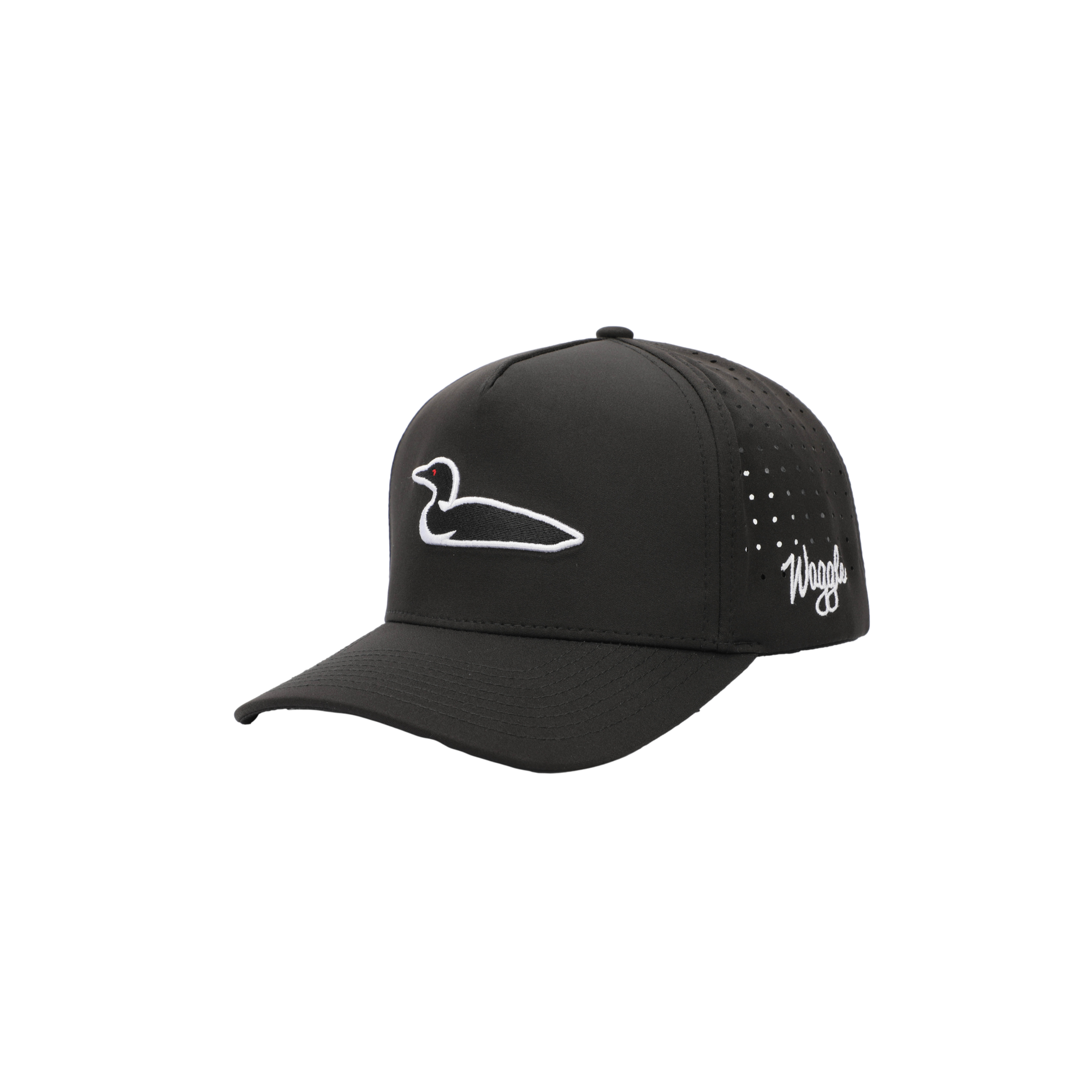 Loon Lake Black Snapback Hat