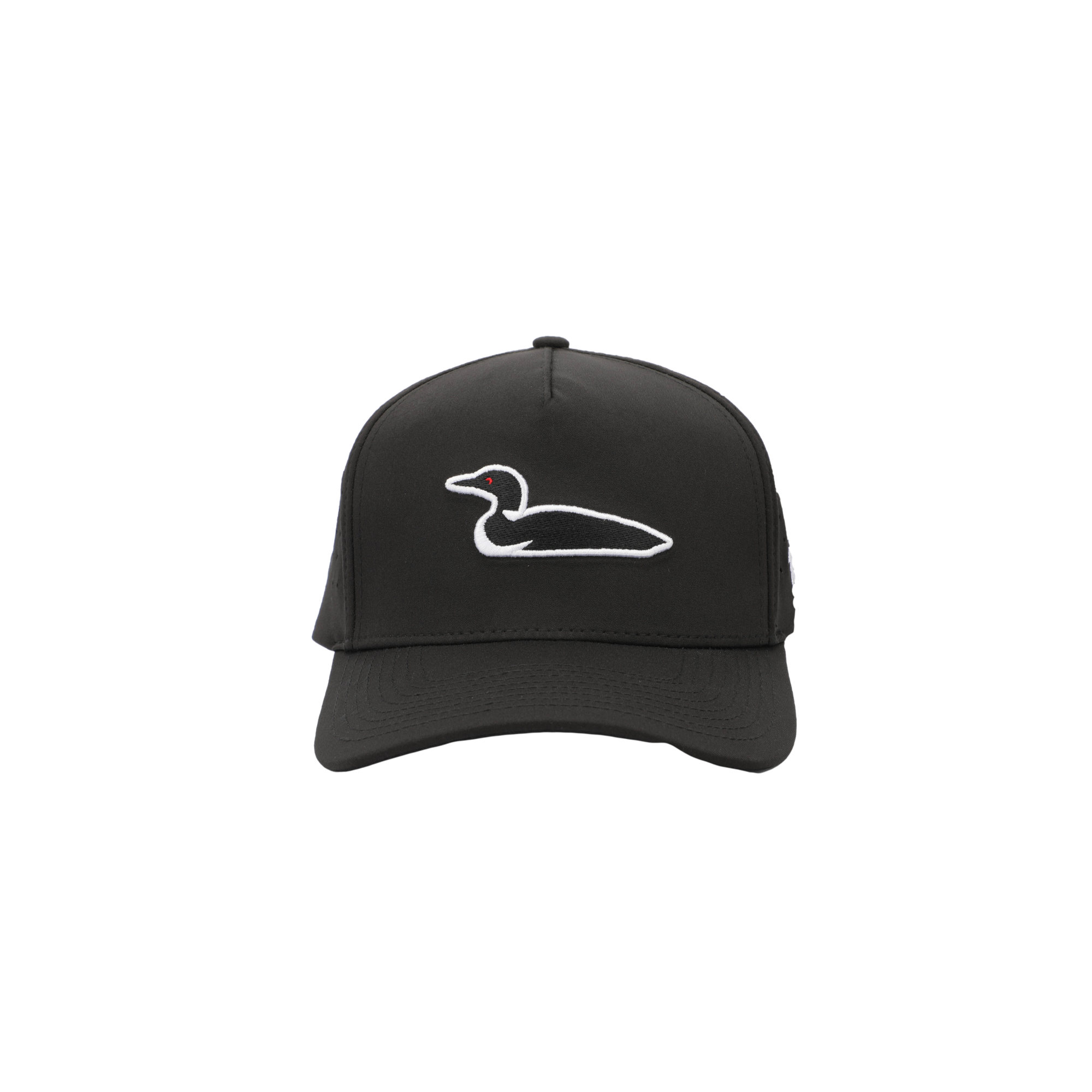 Loon Lake Black Snapback Hat