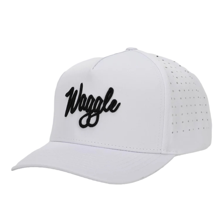 Waggle Logo Hat White