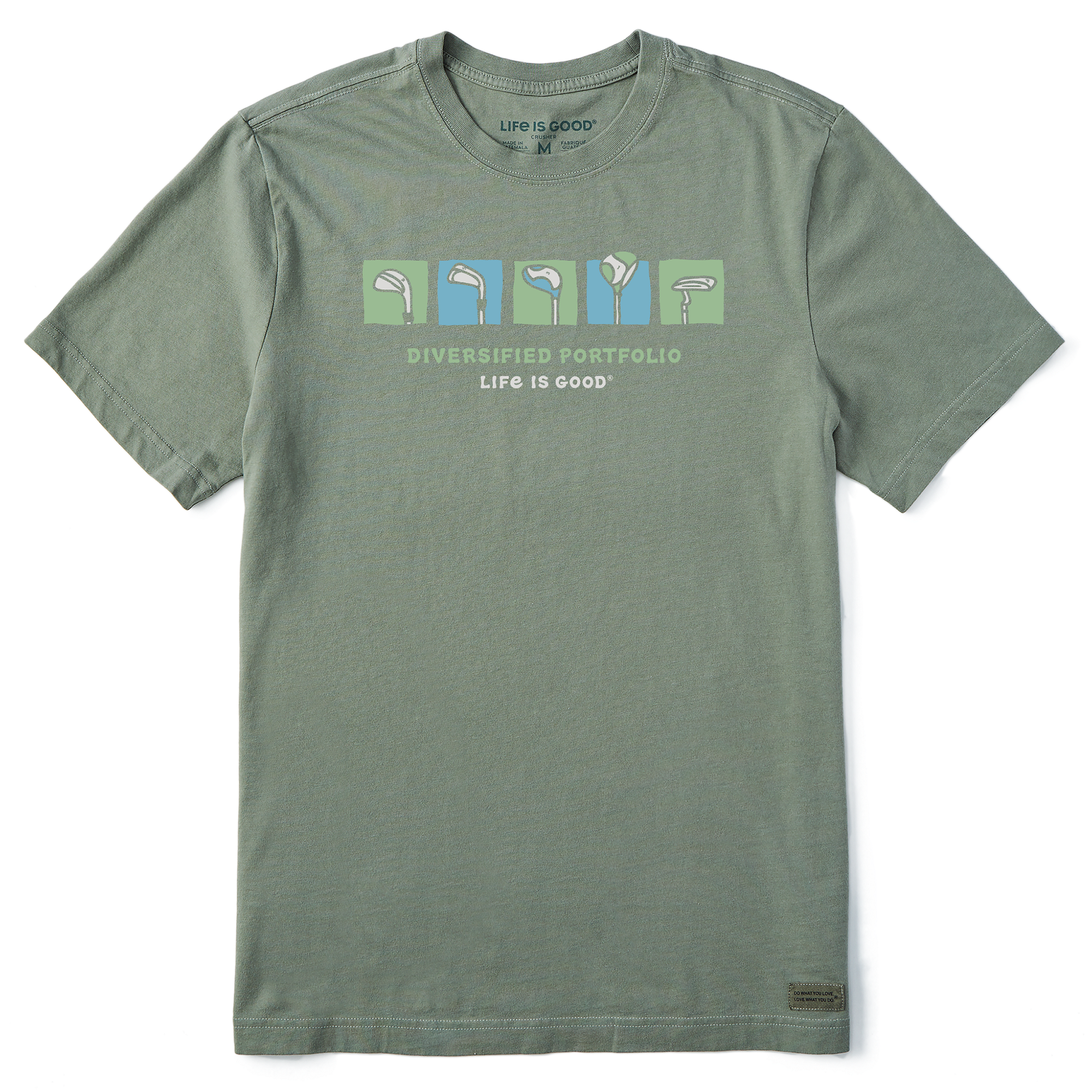 Diversified Portfolio Golf Clubs Crusher Men's Golf T-Shirt