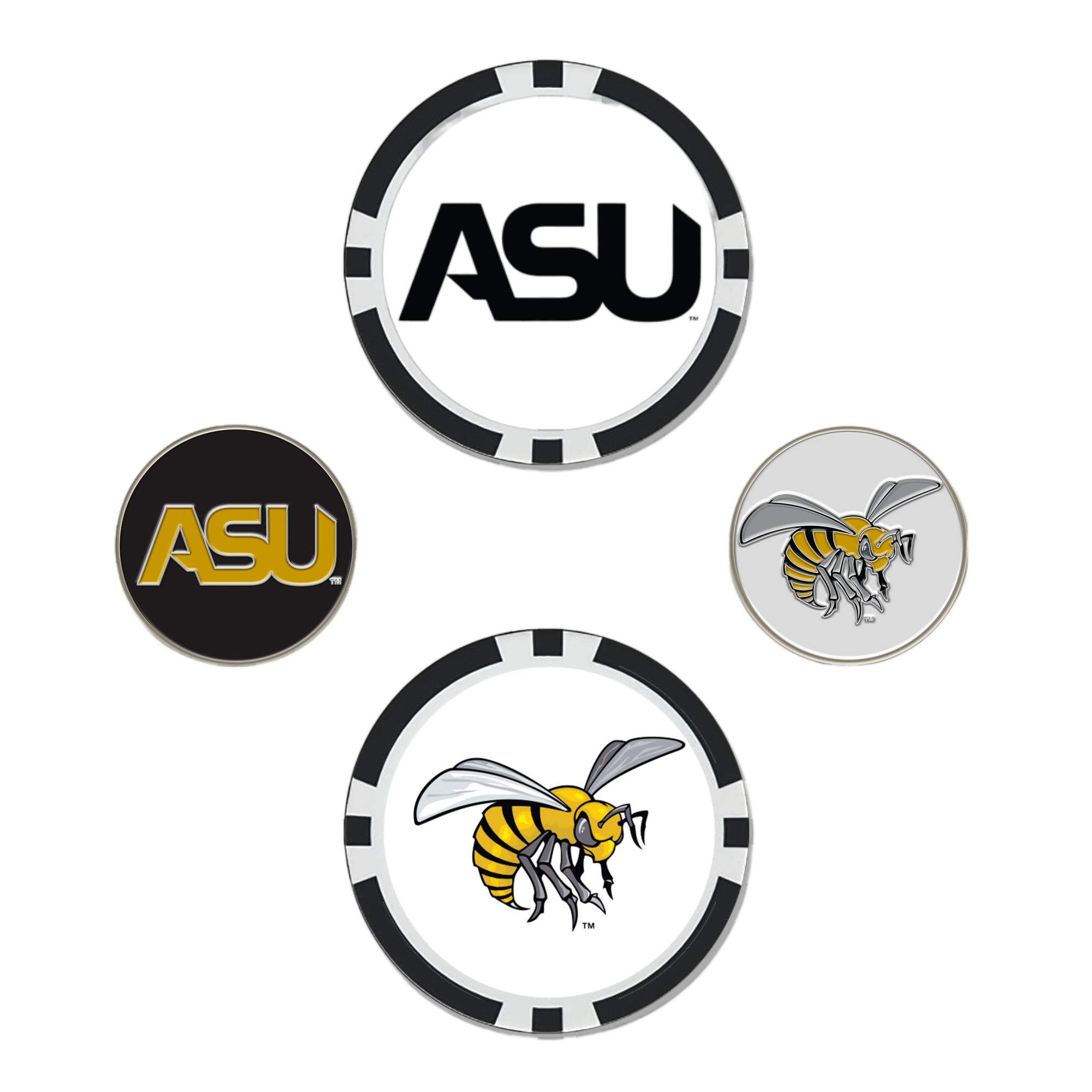 Alabama State Hornets Ball Marker Set