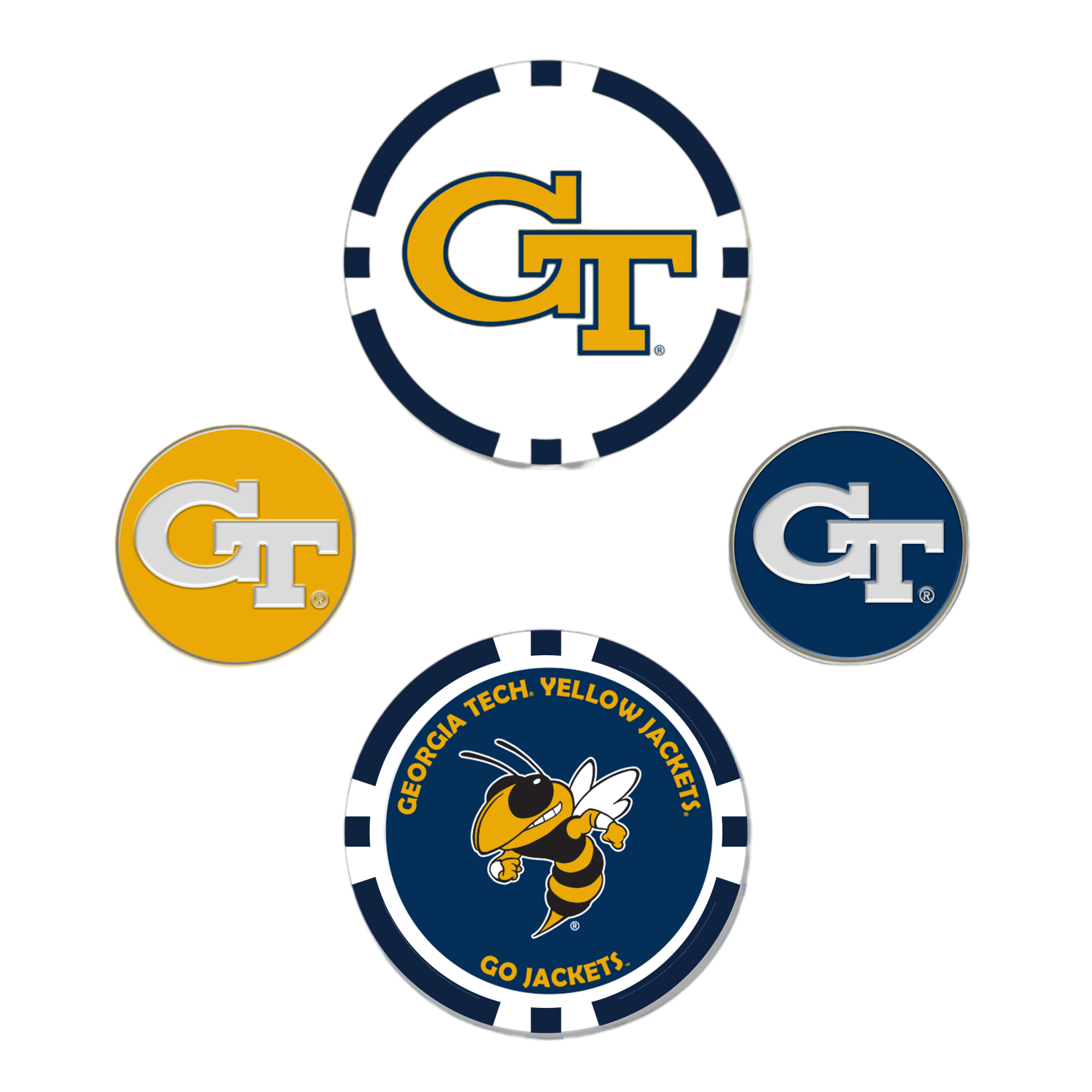 Georgia Tech Yellow Jackets Ball Marker Set