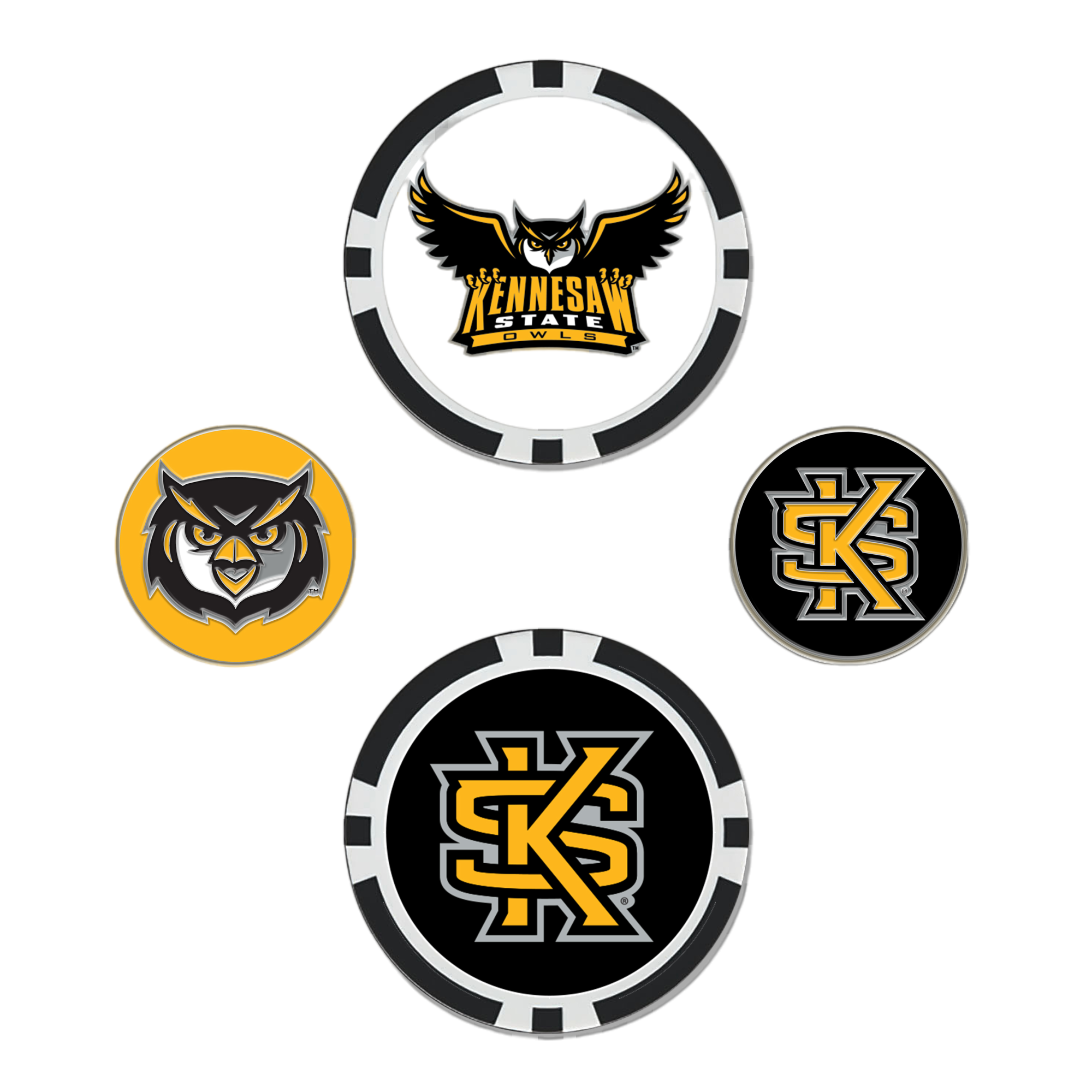 Kennesaw State Owls Ball Marker Set