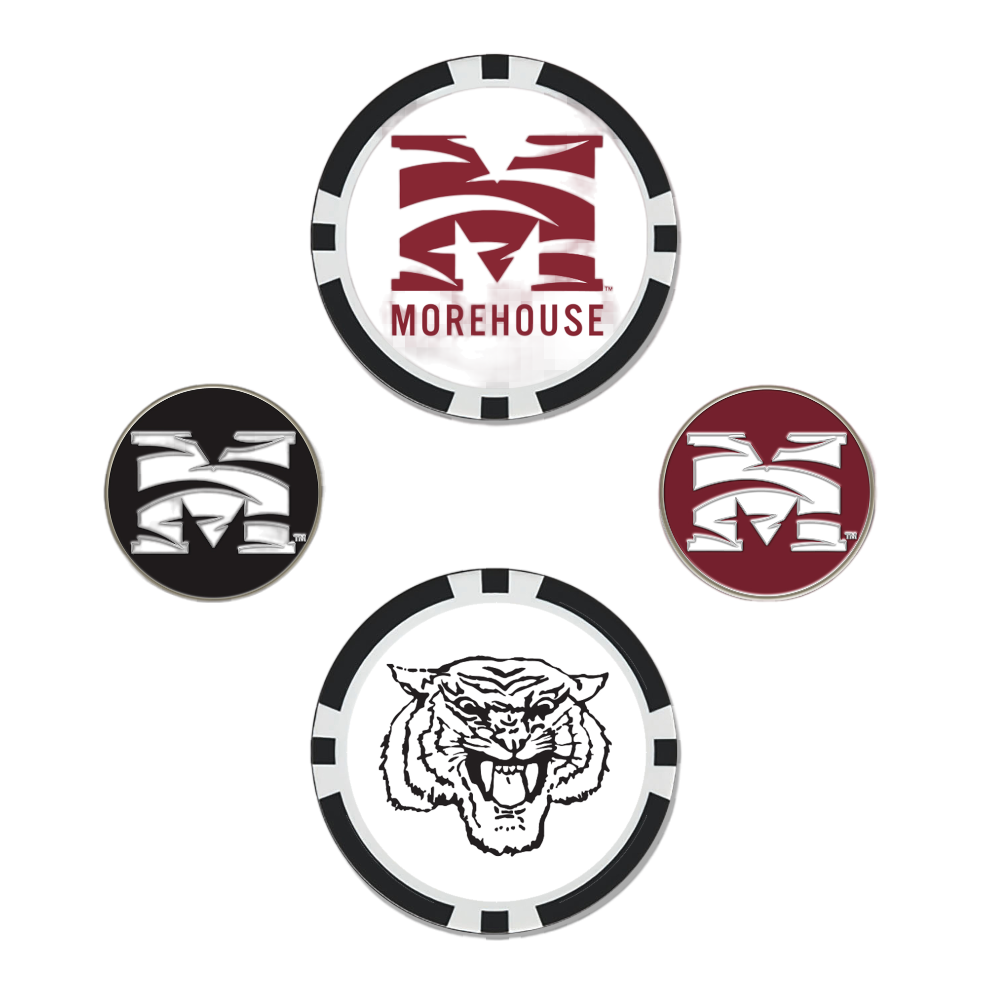 Morehouse College Maroon Tigers Ball Marker Set