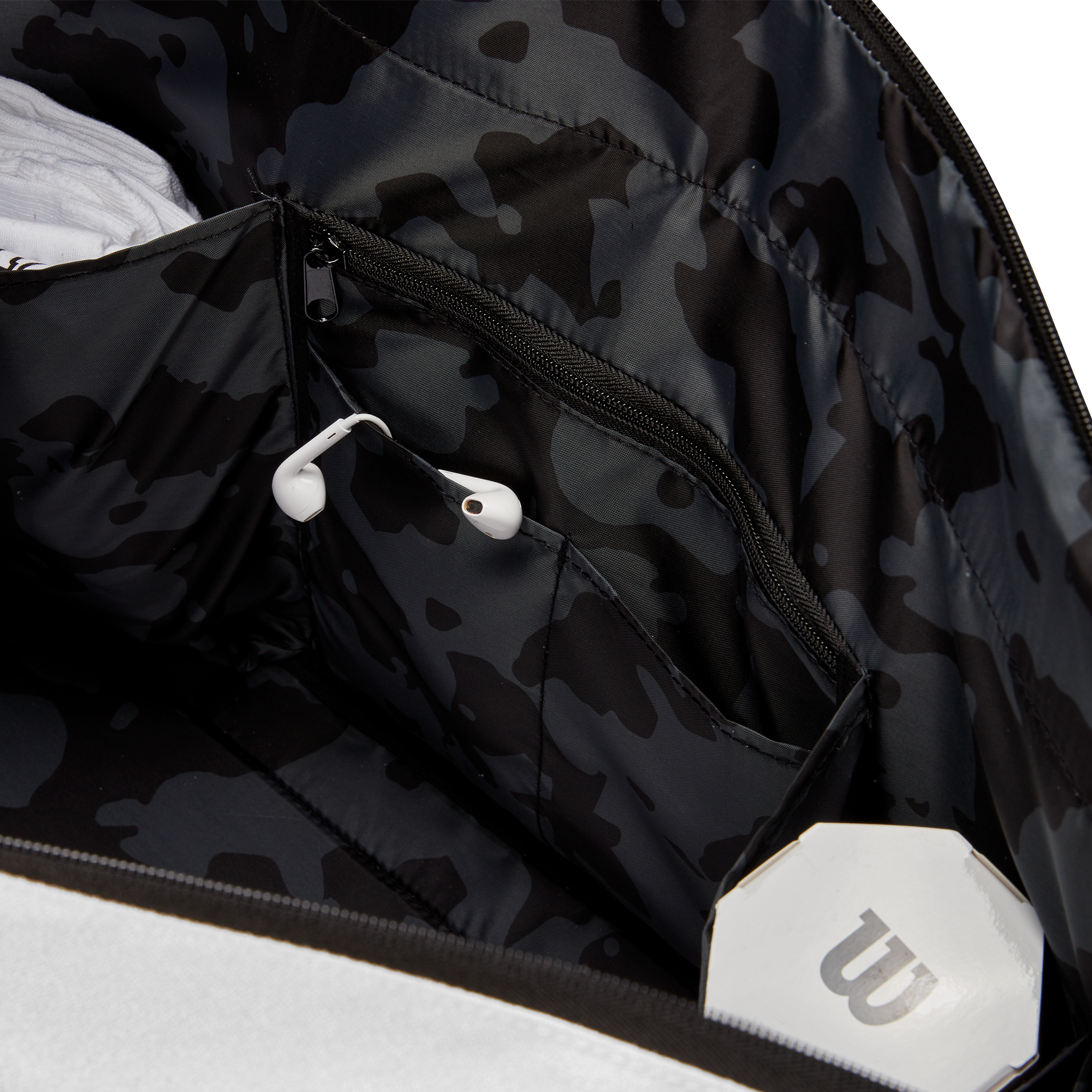 WOMEN'S RACKET BAG Cream/Forest/Black