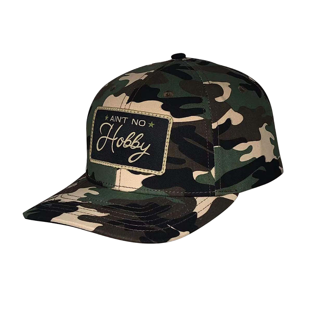 Ain t No Hobby Patch Camo Snapback Hat