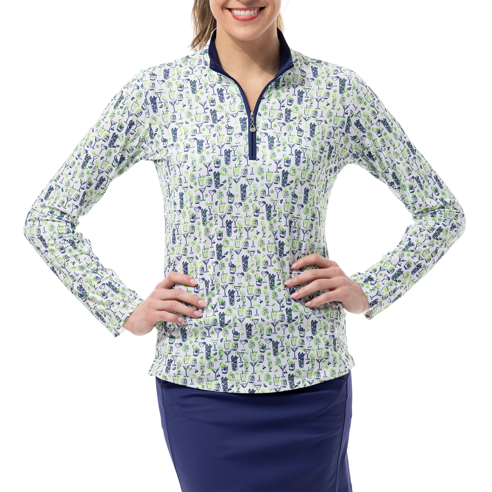SolCool Tiki Time Quarter Zip Pullover