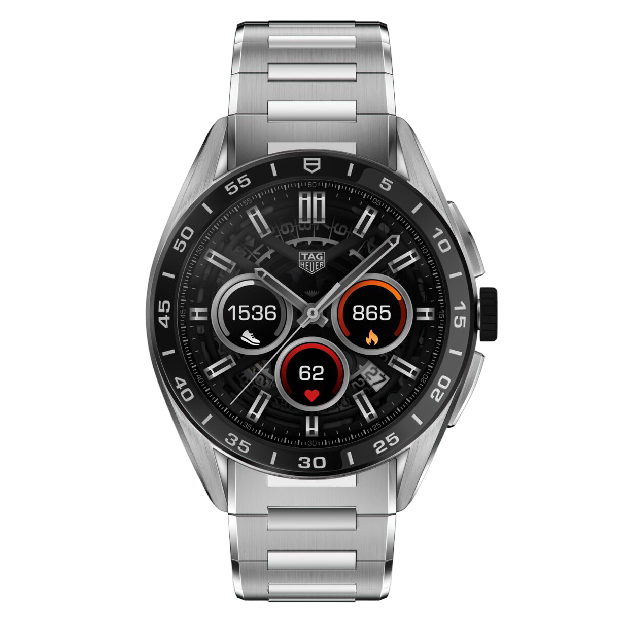 Tag Heuer Connected Calibre E4 45MM Steel Bracelet Smartwatch PGA TOUR Superstore