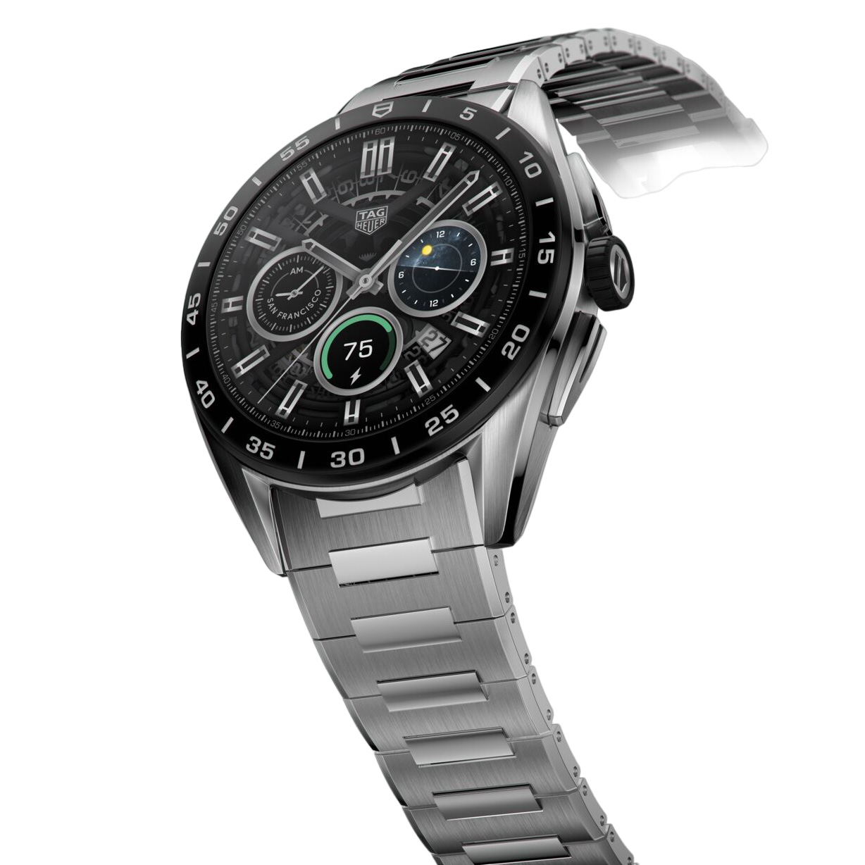 Connected Calibre E4 45MM Steel Bracelet Smartwatch