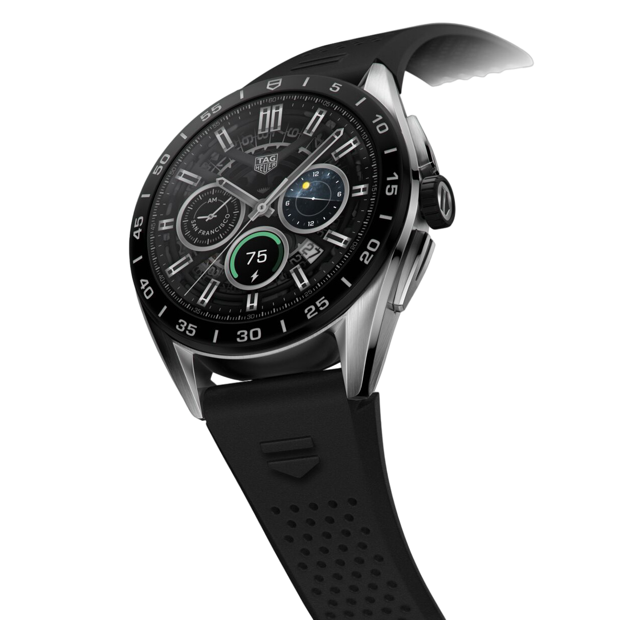 Connected Calibre E4 45MM Steel Rubber Smartwatch