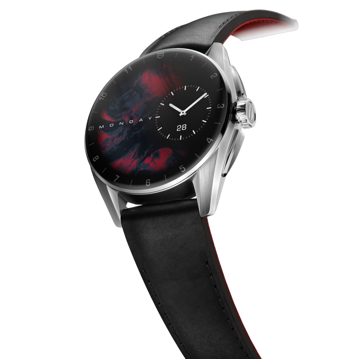 Connected Calibre E4 42MM Leather Smartwatch