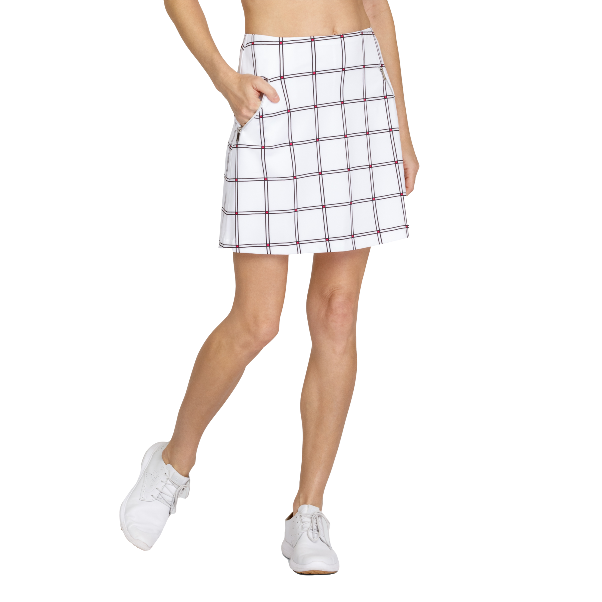 Garden Escape Collection: Cynthia Lattice Grid 18" Skort
