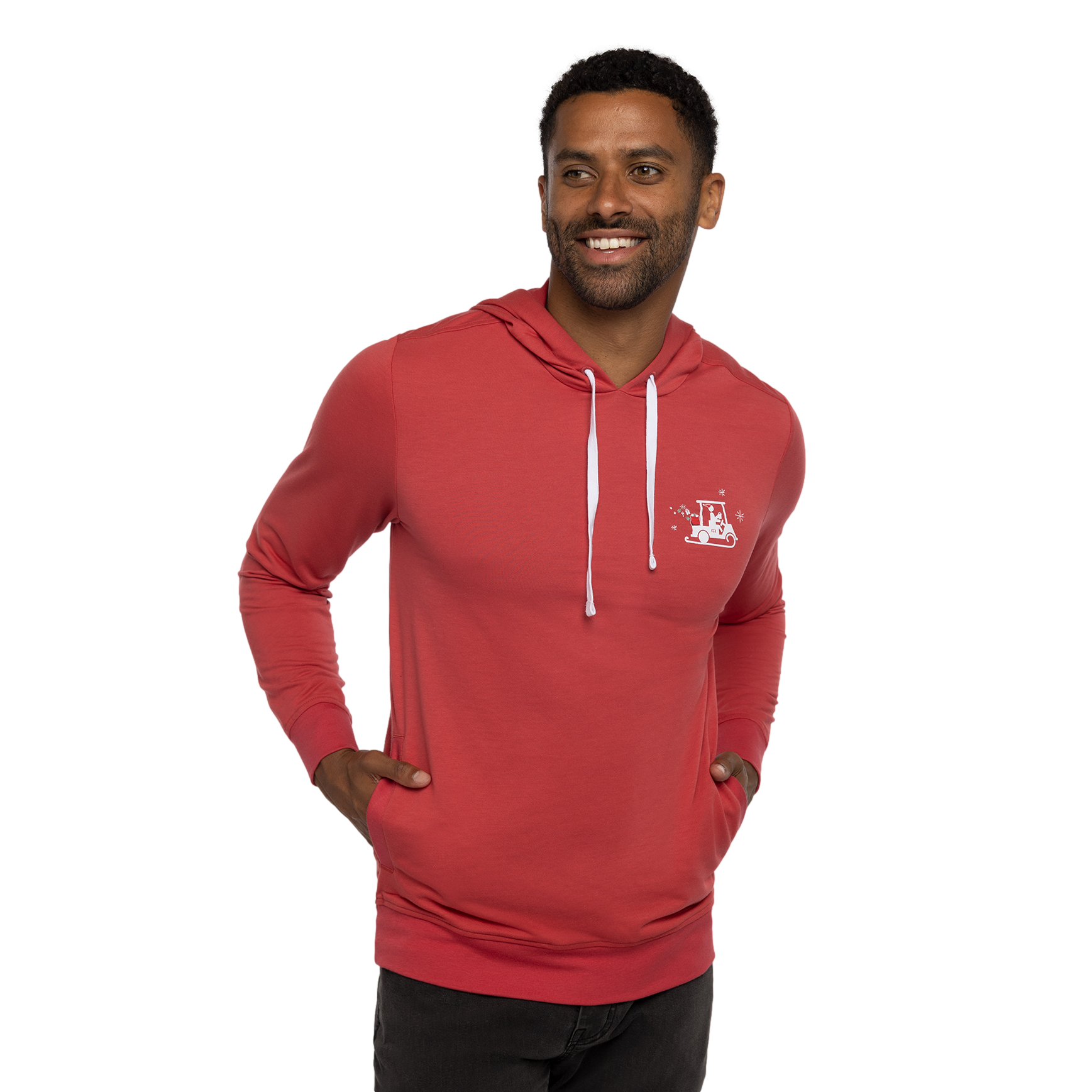 Chestnuts Roasting Long Sleeve Men's Golf Hoodie