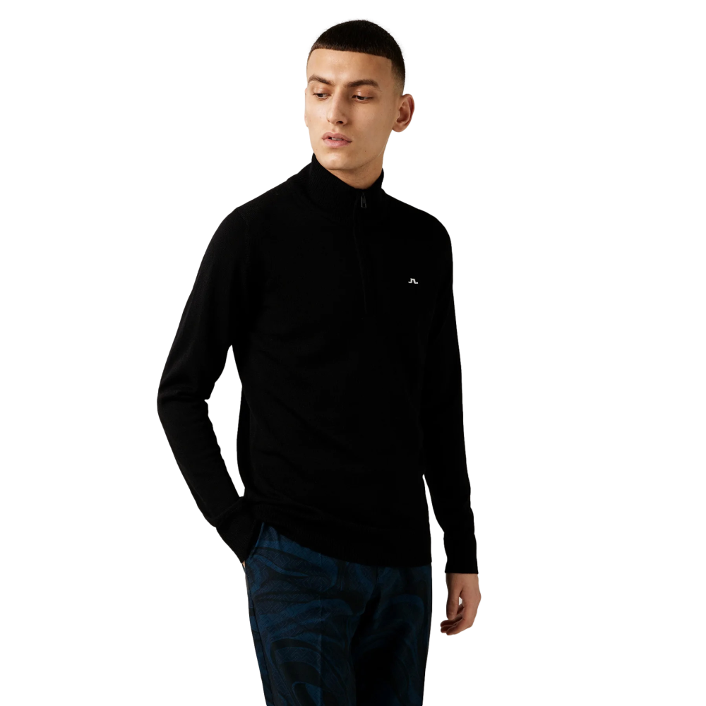 [ジェイリンドバーグ] J.LINDEBERG KIAN ZIPPED GOLF SWEATER☆ J.LINDEBERG Mens Golf Sweaters