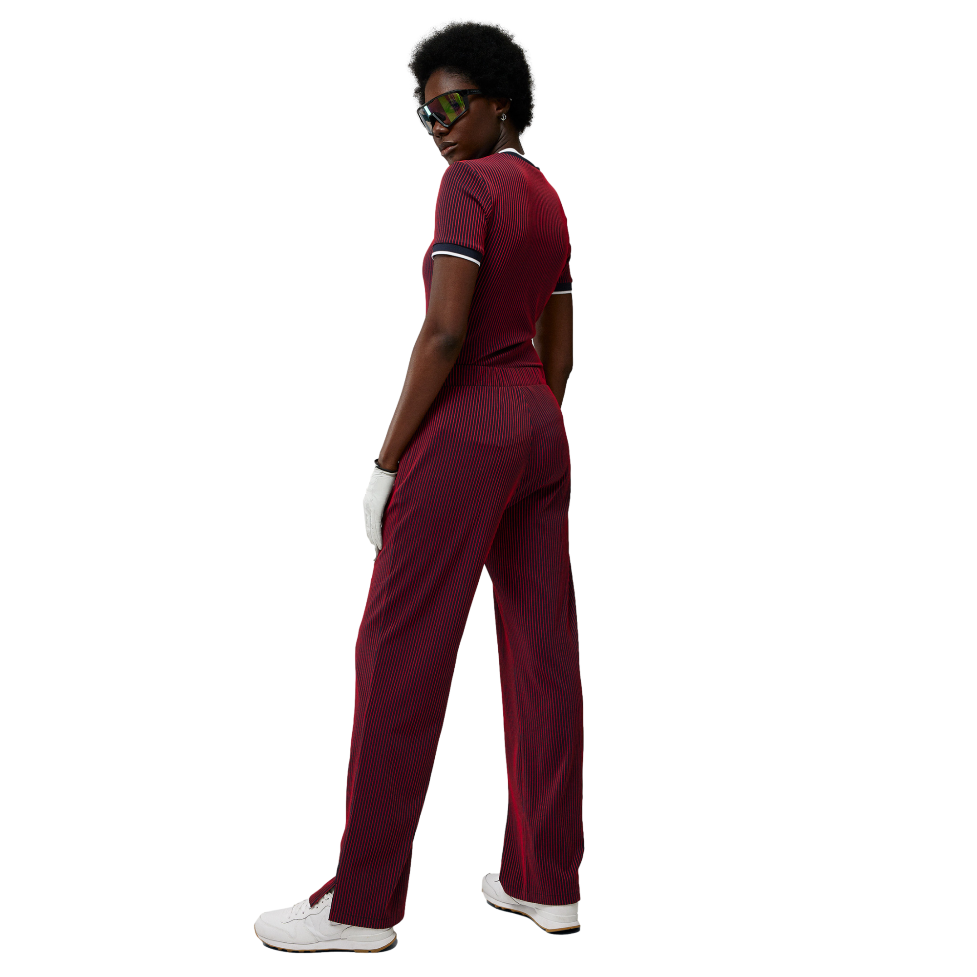 Parvin Texture Women's Short Sleeve Golf Polo Shirt