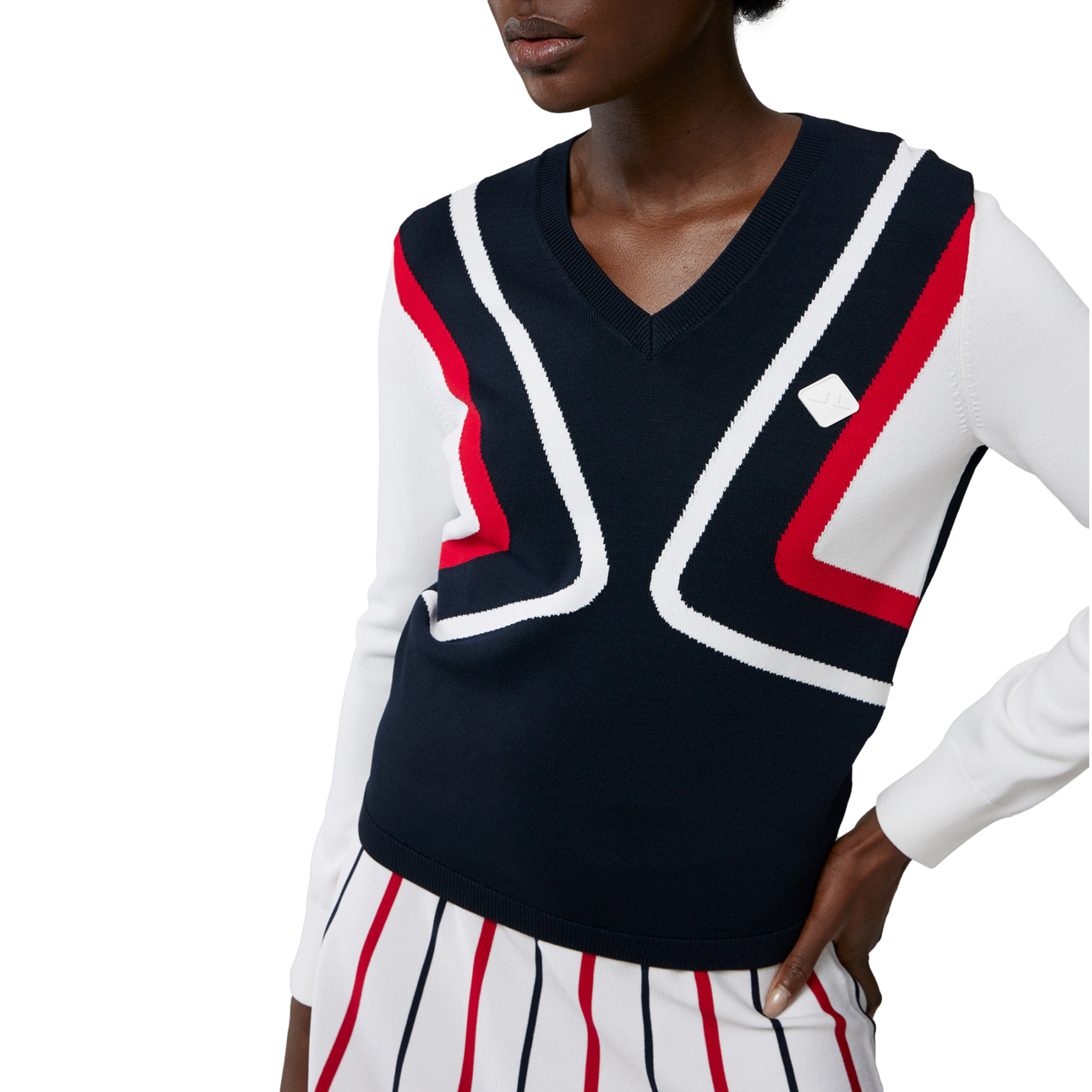 Celine Knit V-Neck Sweater