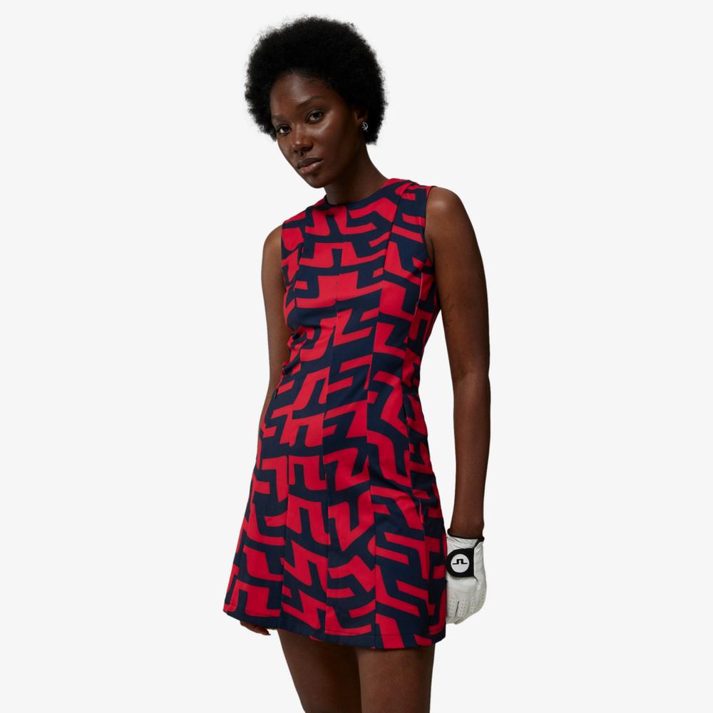 Jasmin Logo Print Sleeveless Dress