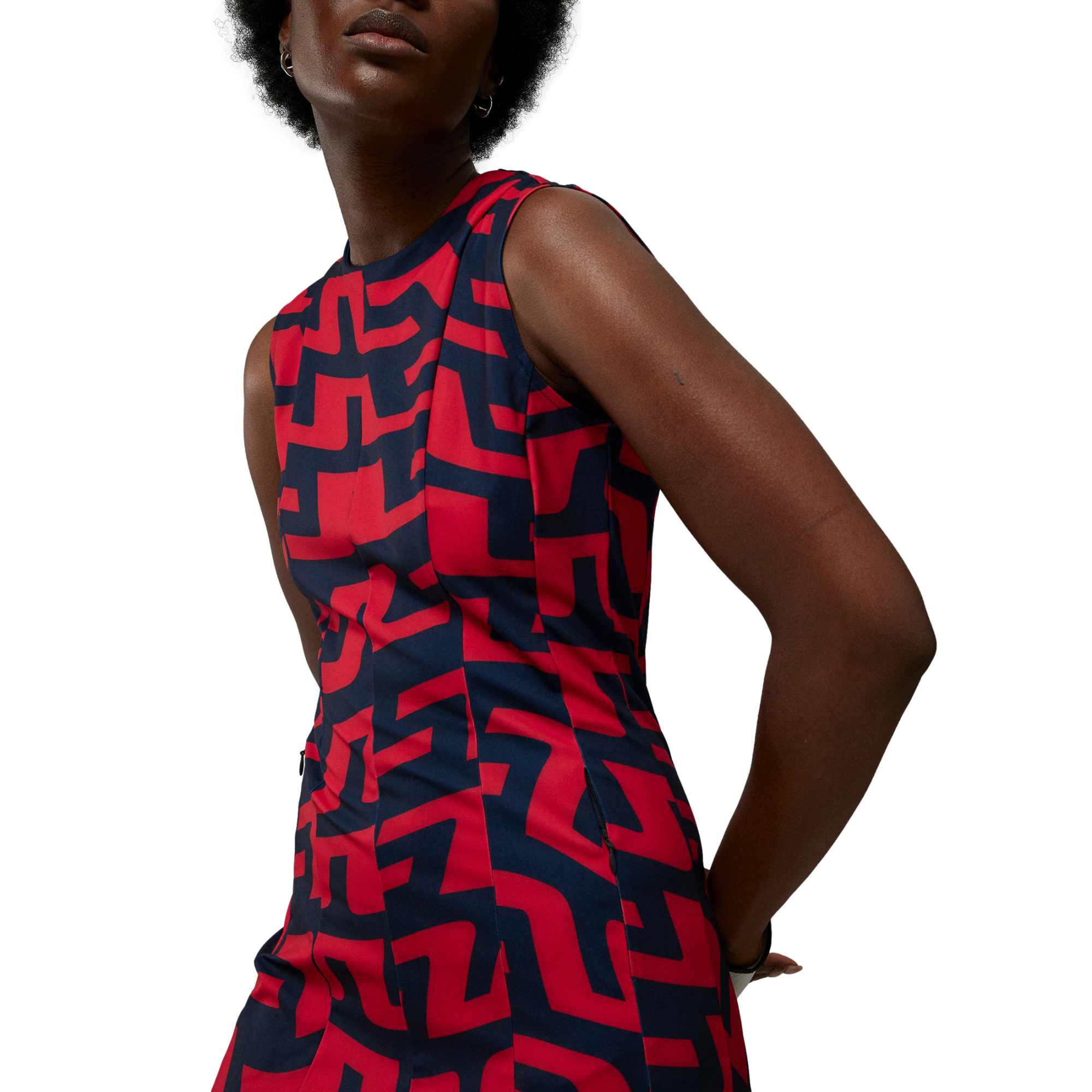 Jasmin Logo Print Women's Sleeveless Golf Dress
