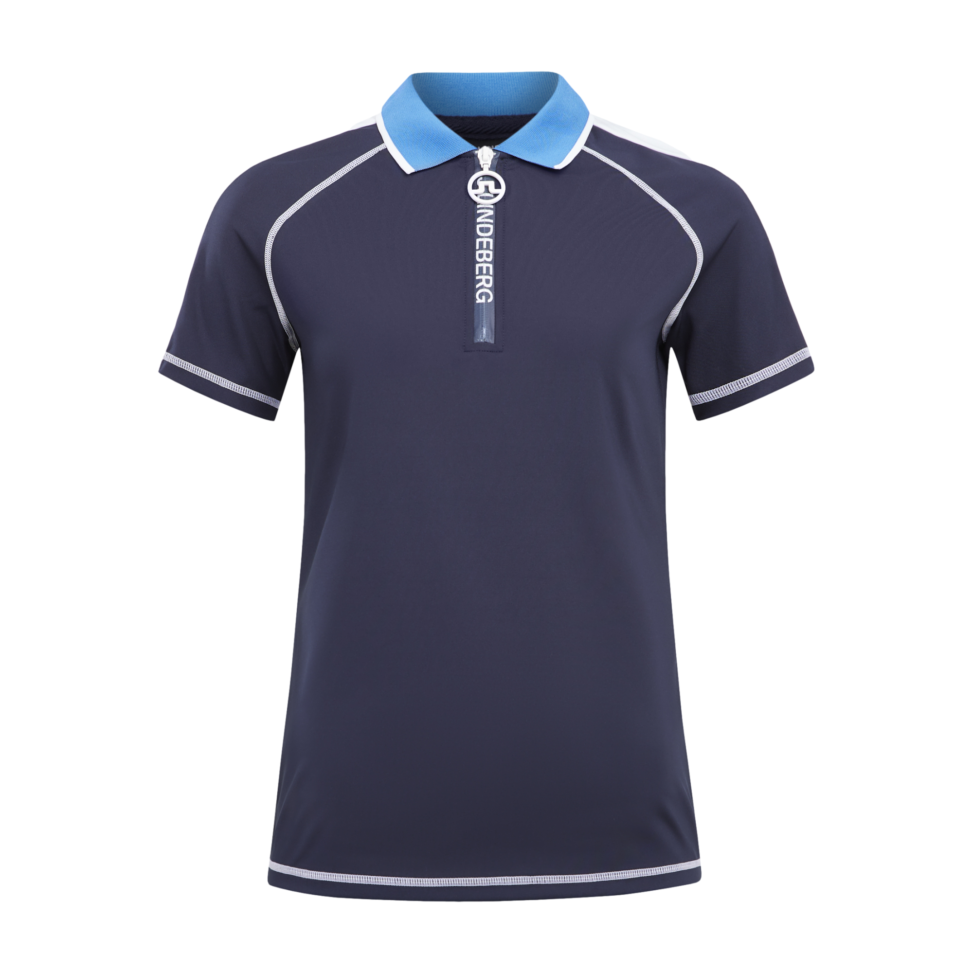 Kourtney Vertical Logo Women's Short Sleeve Golf Polo Shirt