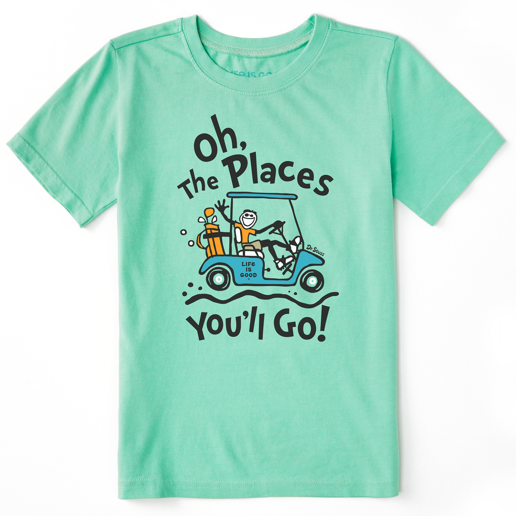 Oh The Places Jake Golf Boys Crusher Tee