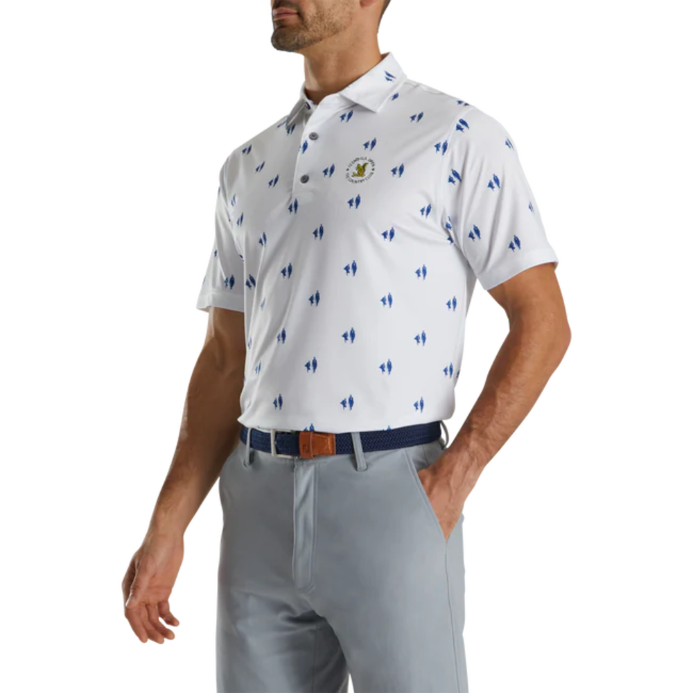FootJoy 2022 U.S. Open Stretch Lisle Print Self Collar | PGA TOUR