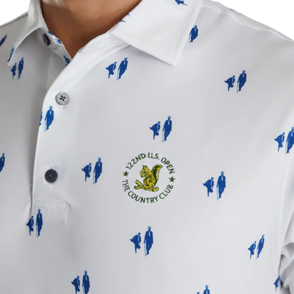 FootJoy 2022 U.S. Open Stretch Lisle Print Self Collar | PGA TOUR