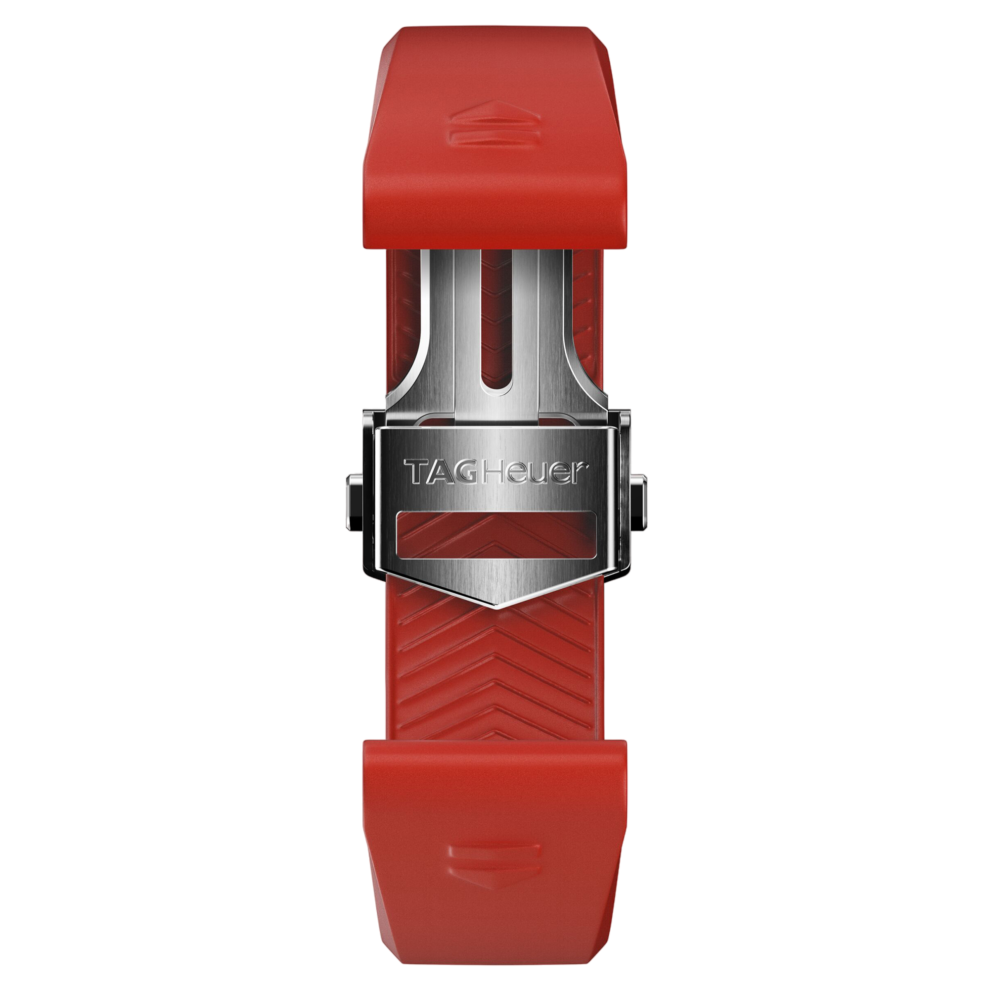 Connected Calibre E4 42MM Rubber Watch Strap